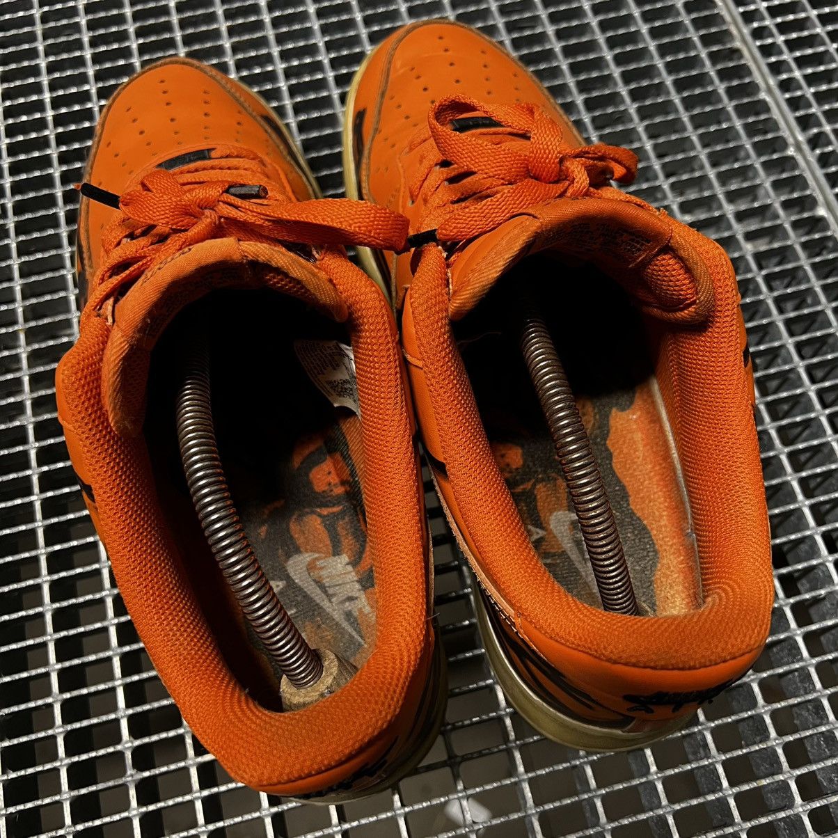 Nike Nike Air Force 1 Skeleton Orange Streatwear Drill Y2K Hype Size US 11 / EU 44 - 8 Thumbnail