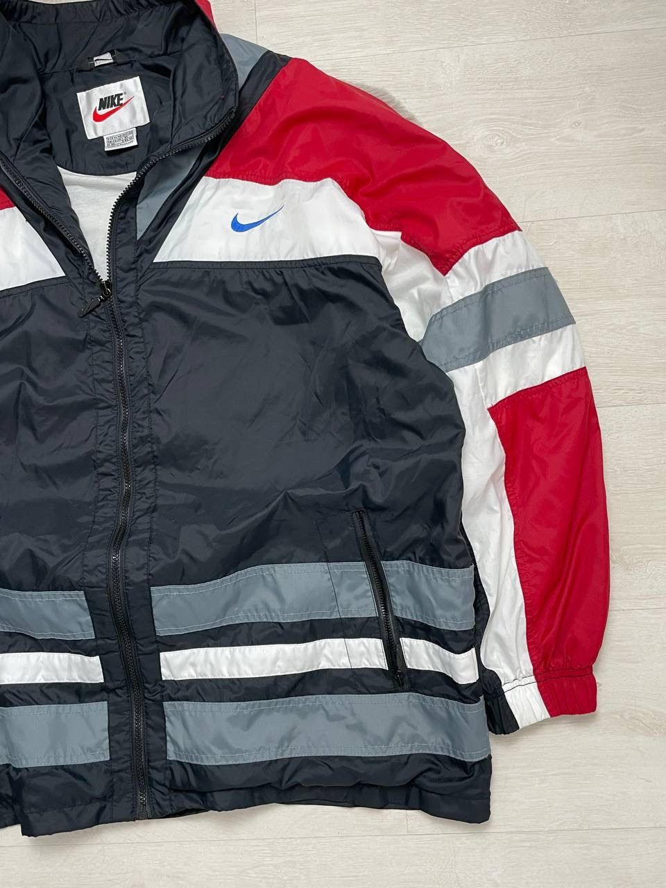Nike × Vintage Nike Vintage 90’s Neylon Jacket Big Swoosh Rare Item Y2k Size US XL / EU 56 / 4 - 7 Thumbnail