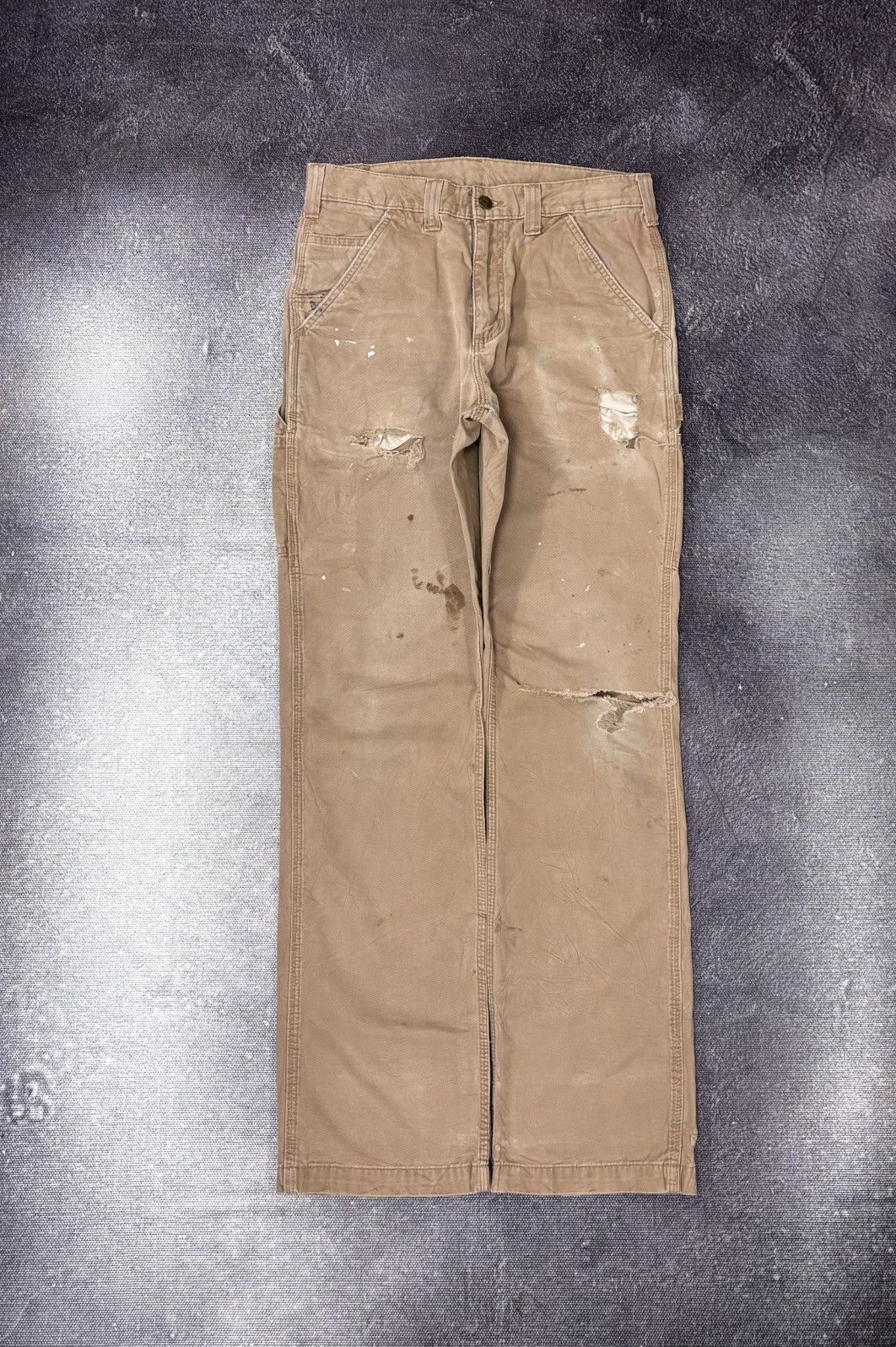 Carhartt Vintage Carhartt Relaxed Fit Distressed Utility Work Pants Size US 31 - 2 Thumbnail