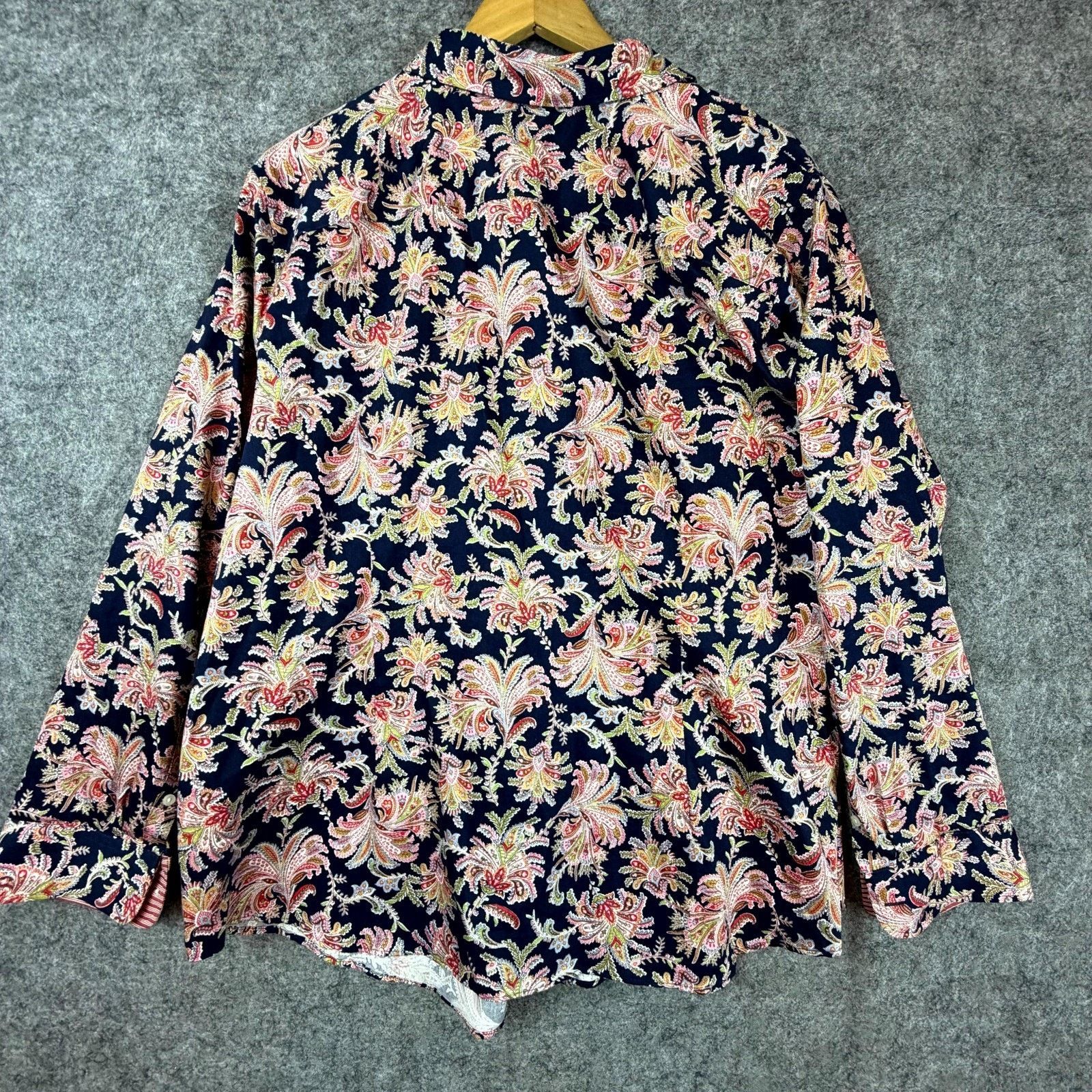 Chaps Chaps NoIron Shirt Women 1X Busy Colorful Maximalist Paisley Size XL / US 12-14 / IT 48-50 - 2 Thumbnail
