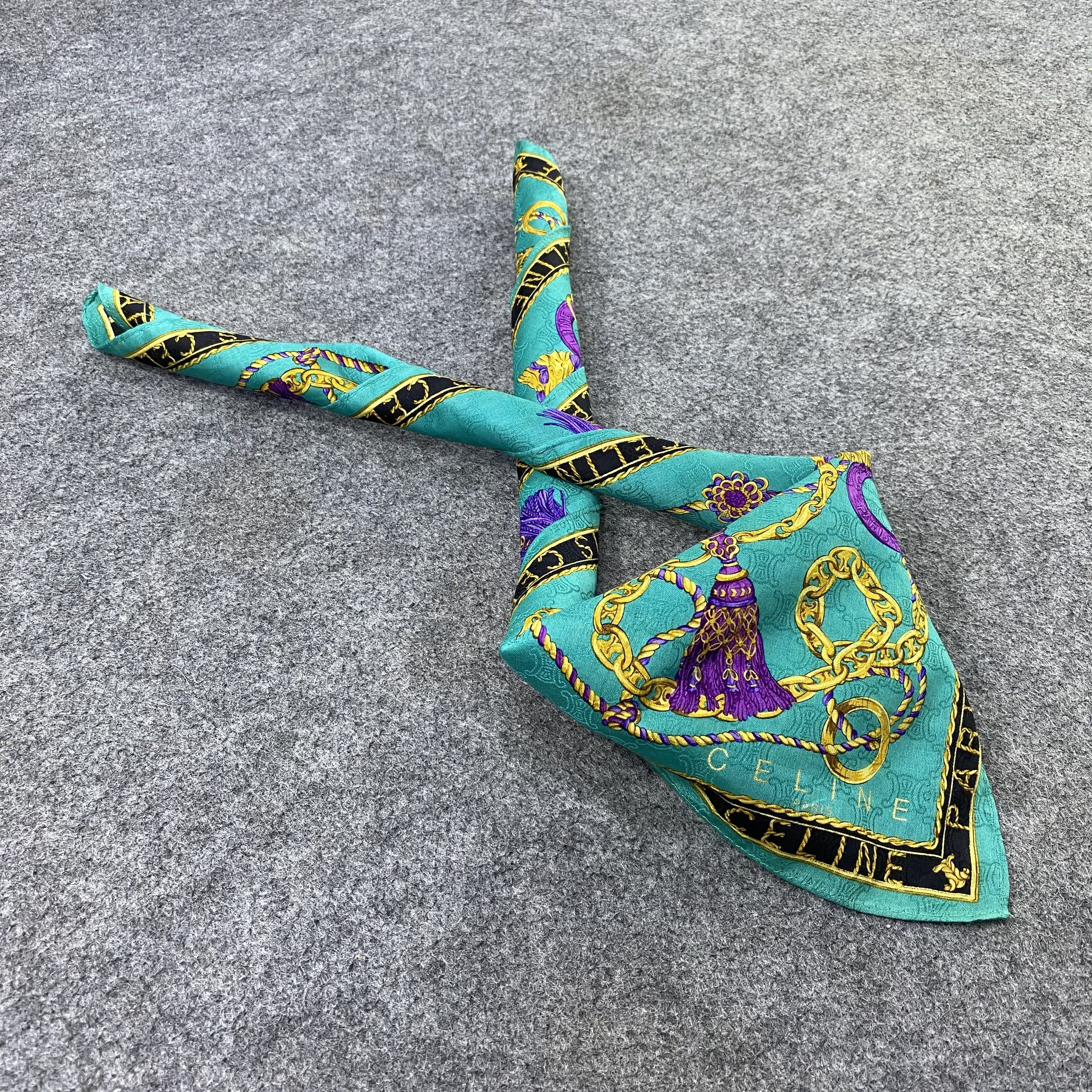 Celine Celine Handkerchief Neckerchief Bandana-B1807 Size ONE SIZE - 1 Thumbnail