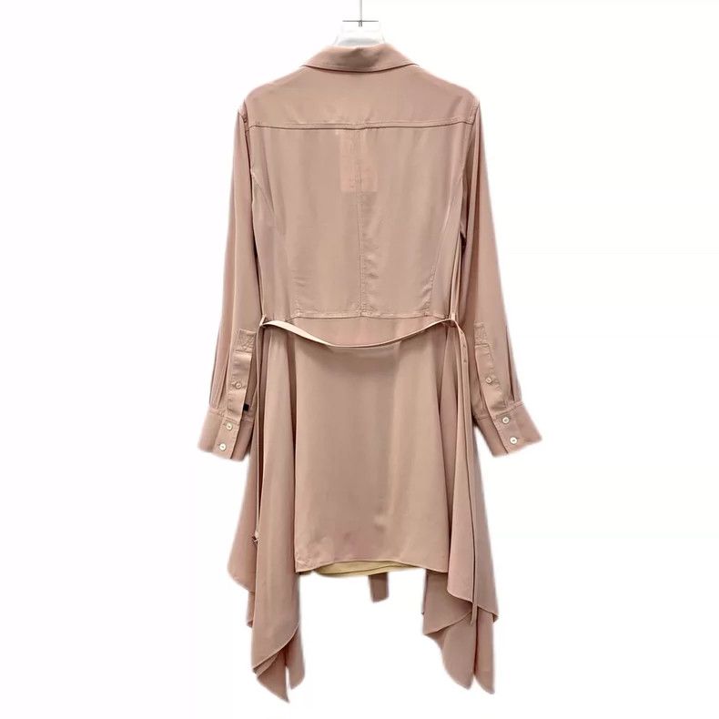 Louis Vuitton Louis Vuitton Pink Mulberry Silk Lapel Single Breasted Lon Size S / US 4 / IT 40 - 2 Thumbnail