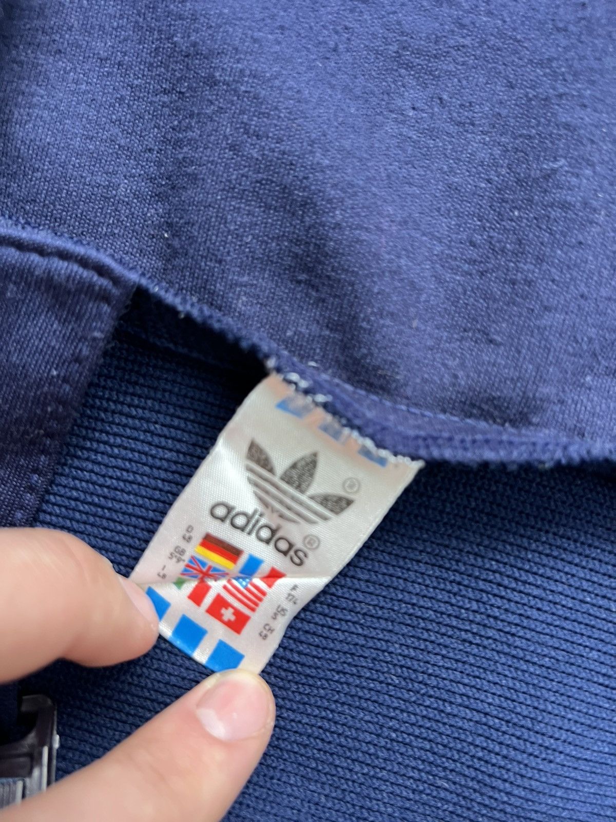 Adidas Vintage 80s Adidas West Germany Blue Navy Sweatpants Size US 30 / EU 46 - 5 Thumbnail