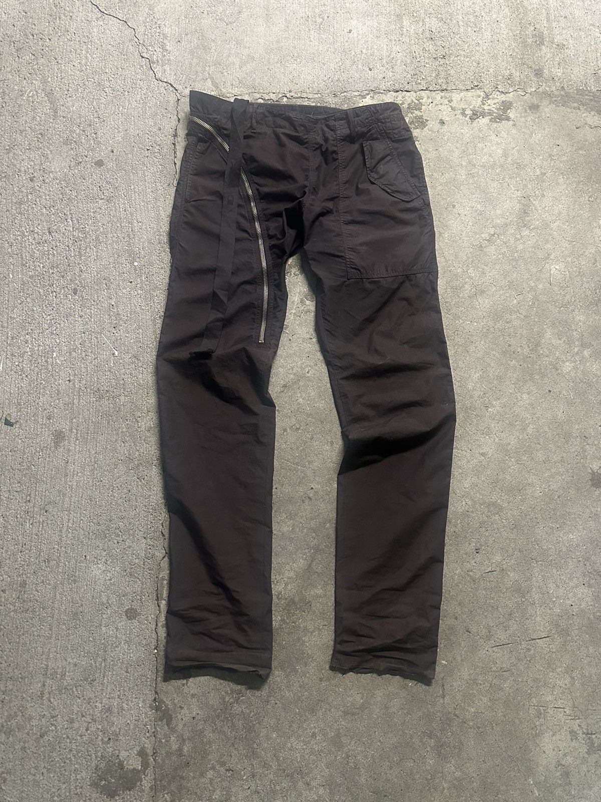 Rick Owens SS/07 Rick Owens Olmar & Mirta Era Brown “Dust” Nylon Aircut Size US 32 / EU 48 - 4 Thumbnail
