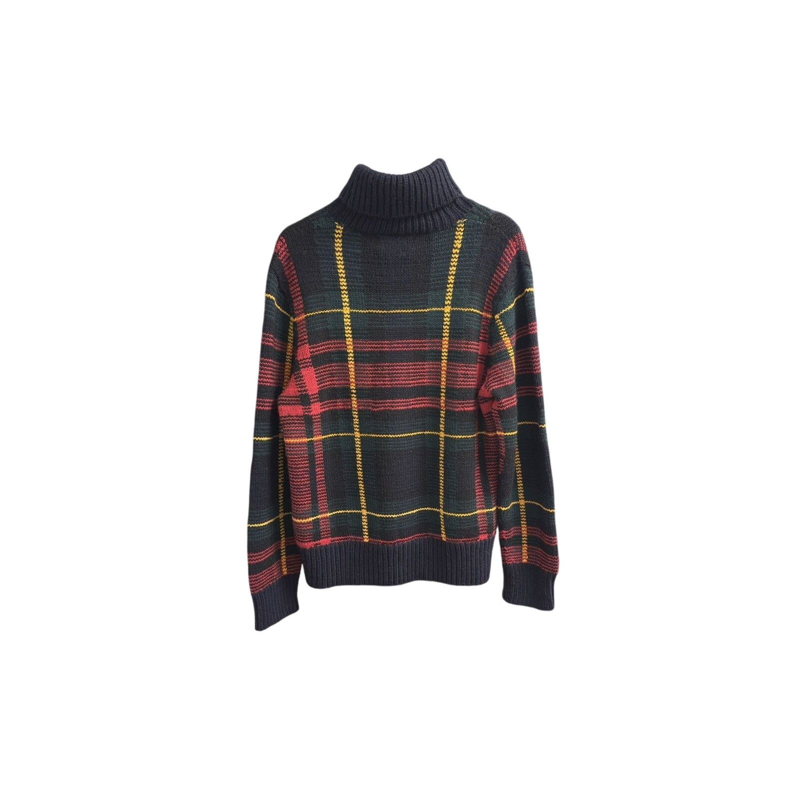 Polo Ralph Lauren Polo Ralph Lauren Hand-Knit Plaid Wool Sweater Size Medium Size US M / EU 48-50 / 2 - 2 Thumbnail
