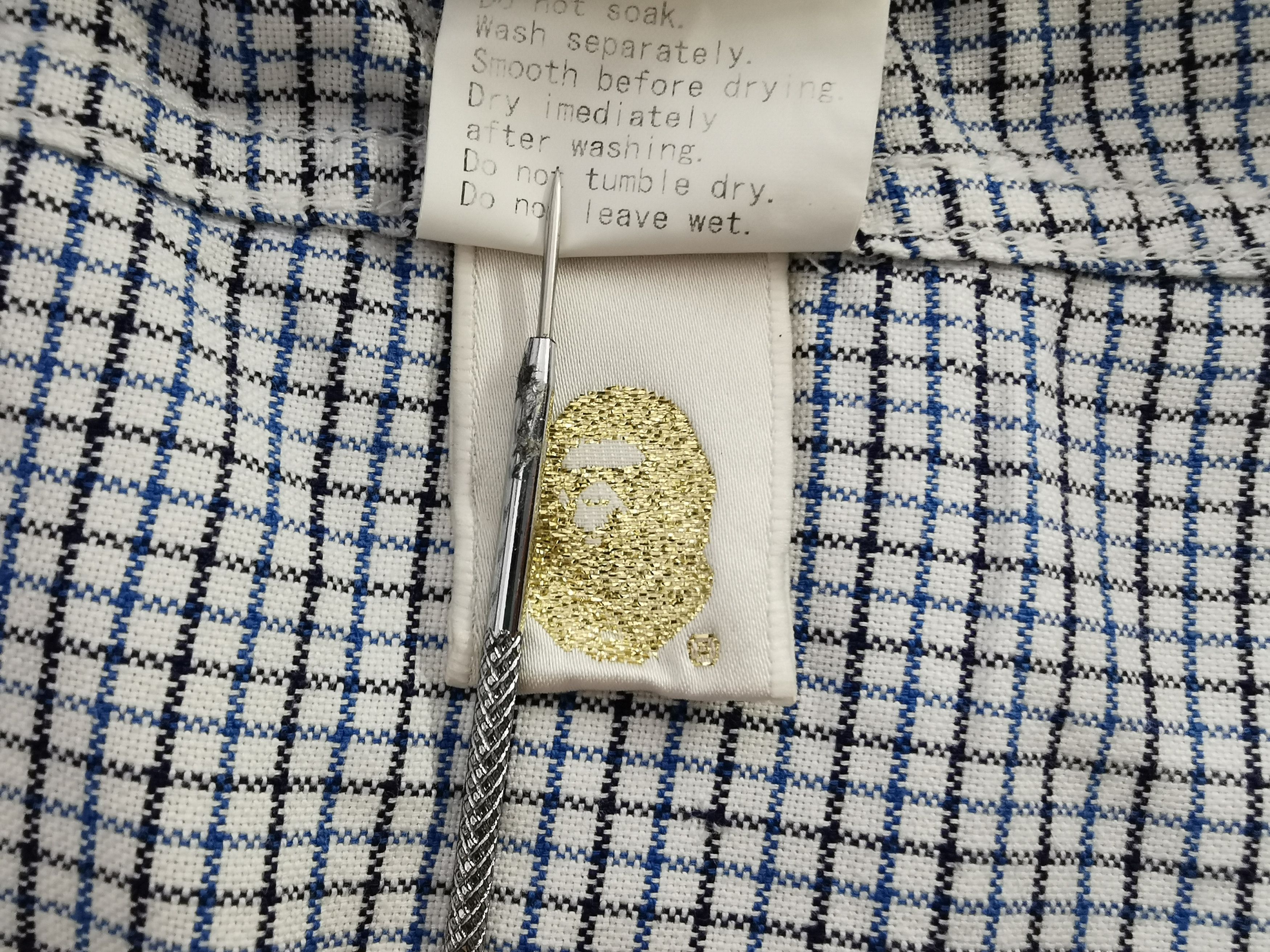 Bape Vintage BAPE Button Shirt Made In Japan Size S Size US S / EU 44-46 / 1 - 8 Thumbnail