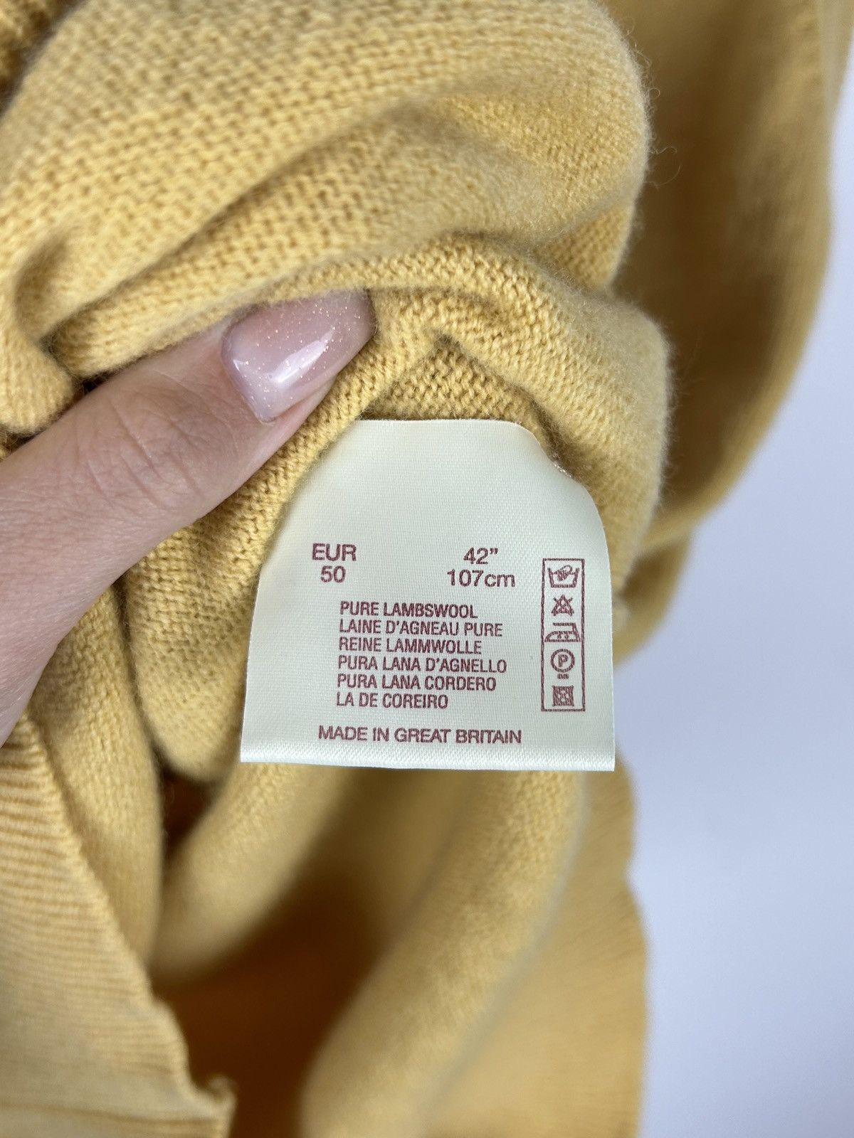 Alan Paine Alan Paine Knit Vest Gilet Sweater Yellow Men’s Size EUR 50 Size US M / EU 48-50 / 2 - 10 Thumbnail