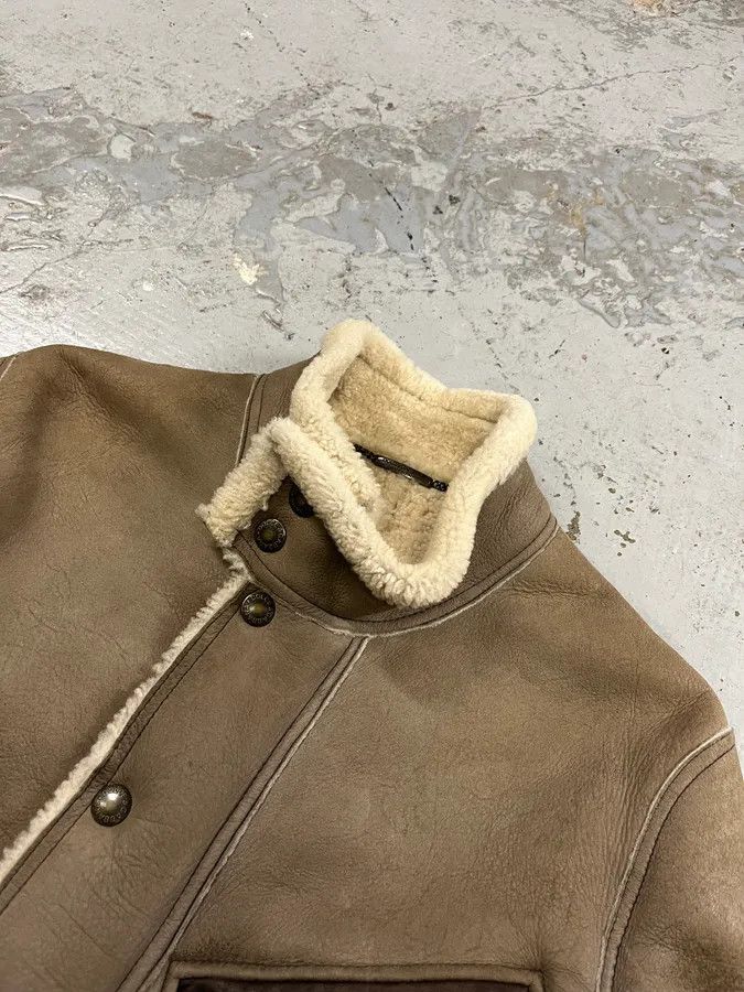 Dolce & Gabbana 2010s Dolce & Gabbana Beige Shearling Leather Jacket Size US S / EU 44-46 / 1 - 6 Thumbnail