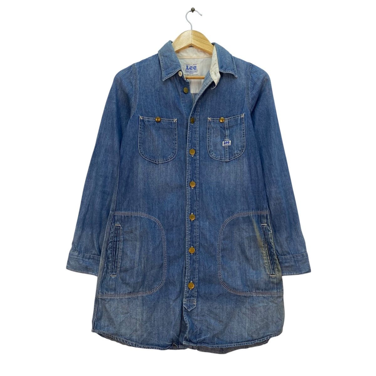 Lee 💥Vintage Lee Denim Shirt Dress Multi Pocket Size M / US 6-8 / IT 42-44 - 1 Thumbnail