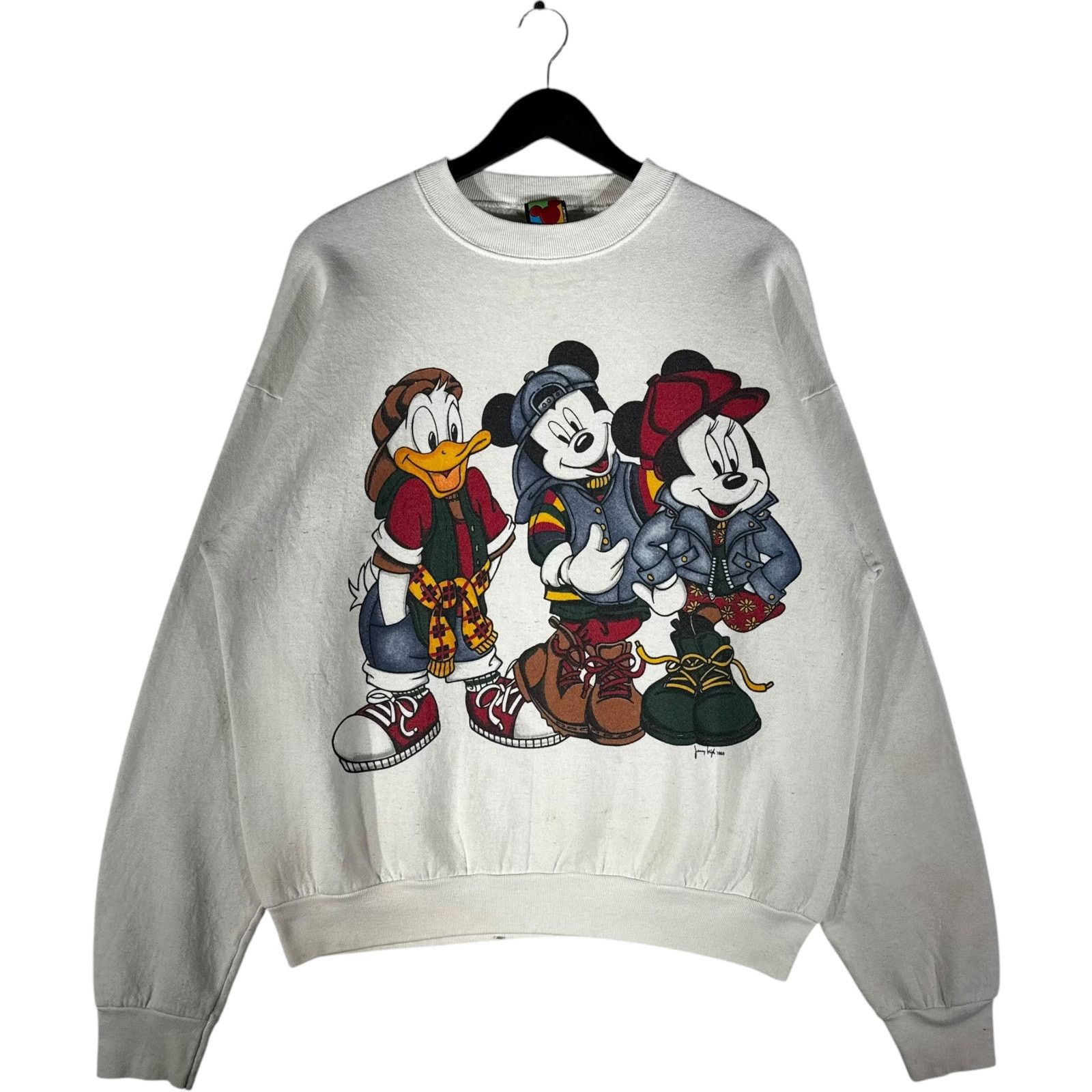 Mickey Unlimited Vintage Disney Donald, Mickey, Minnie Streetwear Crewneck Size US XL / EU 56 / 4 - 1 Thumbnail
