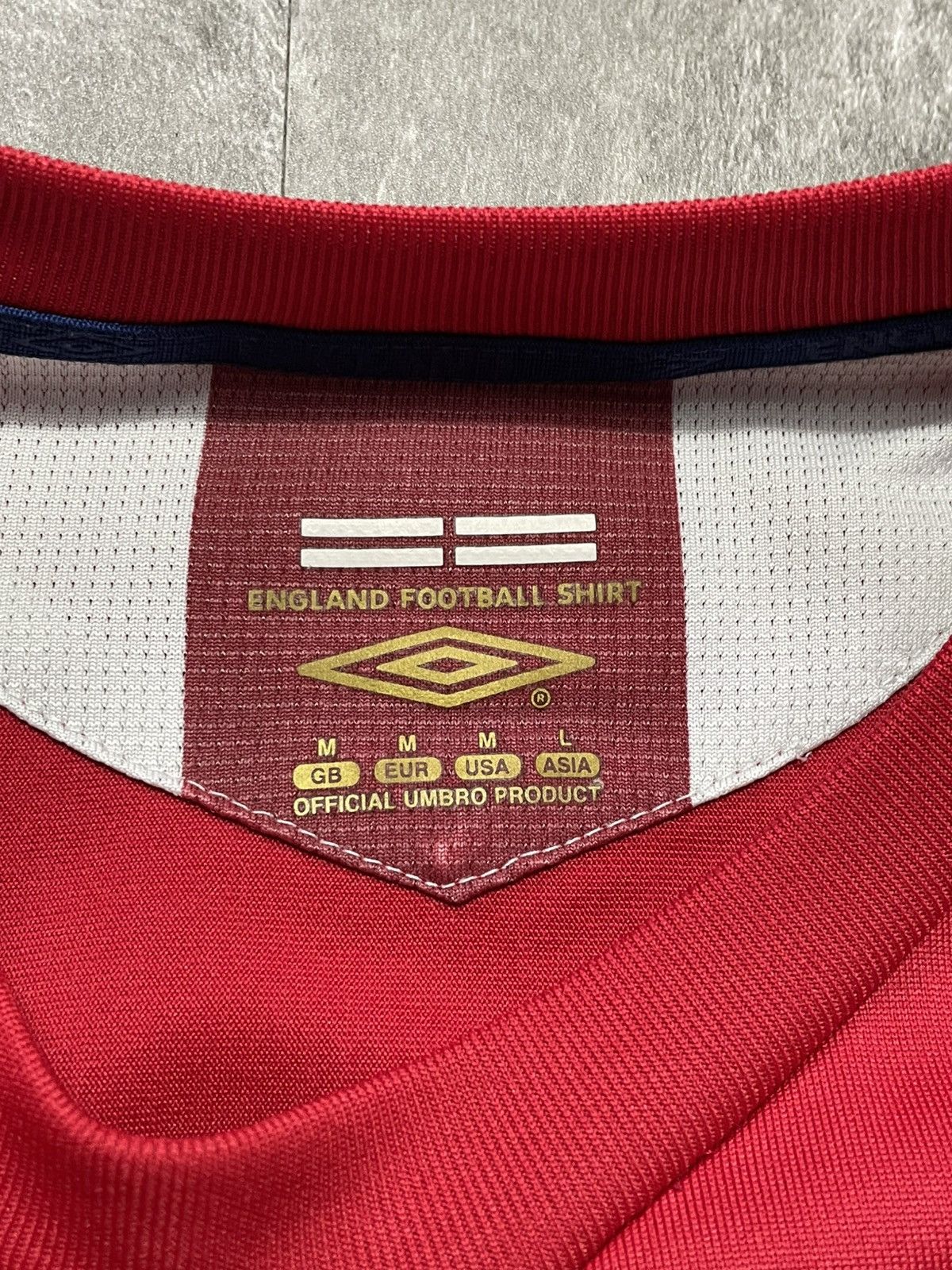 Umbro Umbro England 2006 2008 National Team Soccer Jersey Red M Size US M / EU 48-50 / 2 - 7 Thumbnail