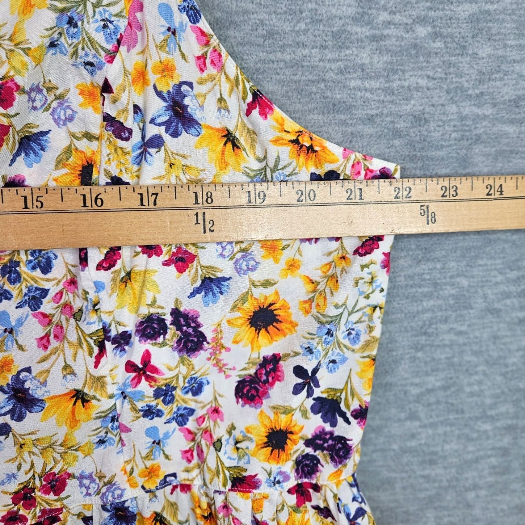 Old Navy Old Navy Floral Cami Dress Women's XL Tall Sleeveless Strappy Blue A-Line Casual V-Neck? Size XL / US 12-14 / IT 48-50 - 7 Thumbnail