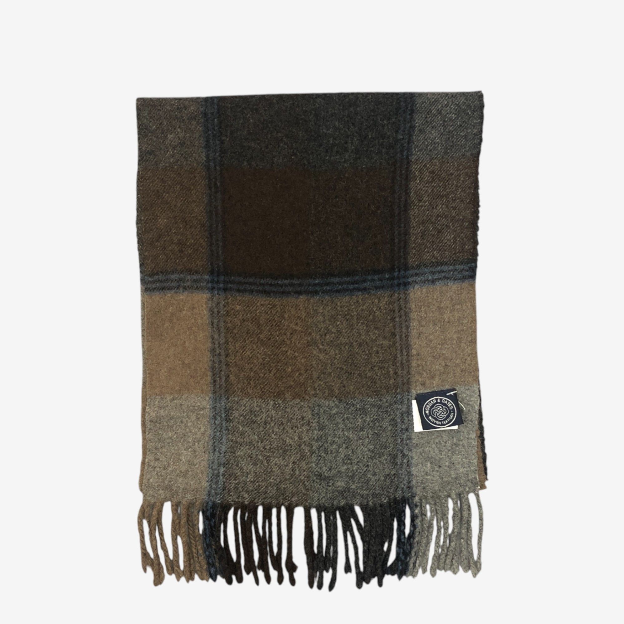 Japanese Brand Vintage Morgan & Dates Scarf Muffler Wool Plaid Scarves Size ONE SIZE - 2 Thumbnail