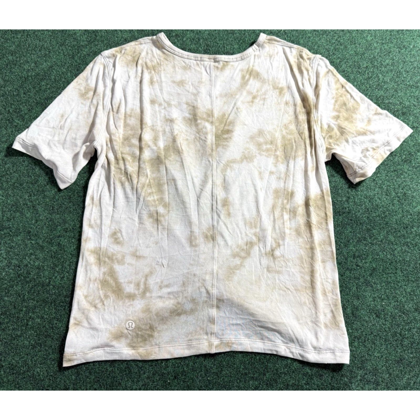 Lululemon LULULEMON Top Womens Diamond Dye Light Ivory Crescent Tee Shirt Crew Neck Short Sleeve S Size S / US 4 / IT 40 - 2 Thumbnail