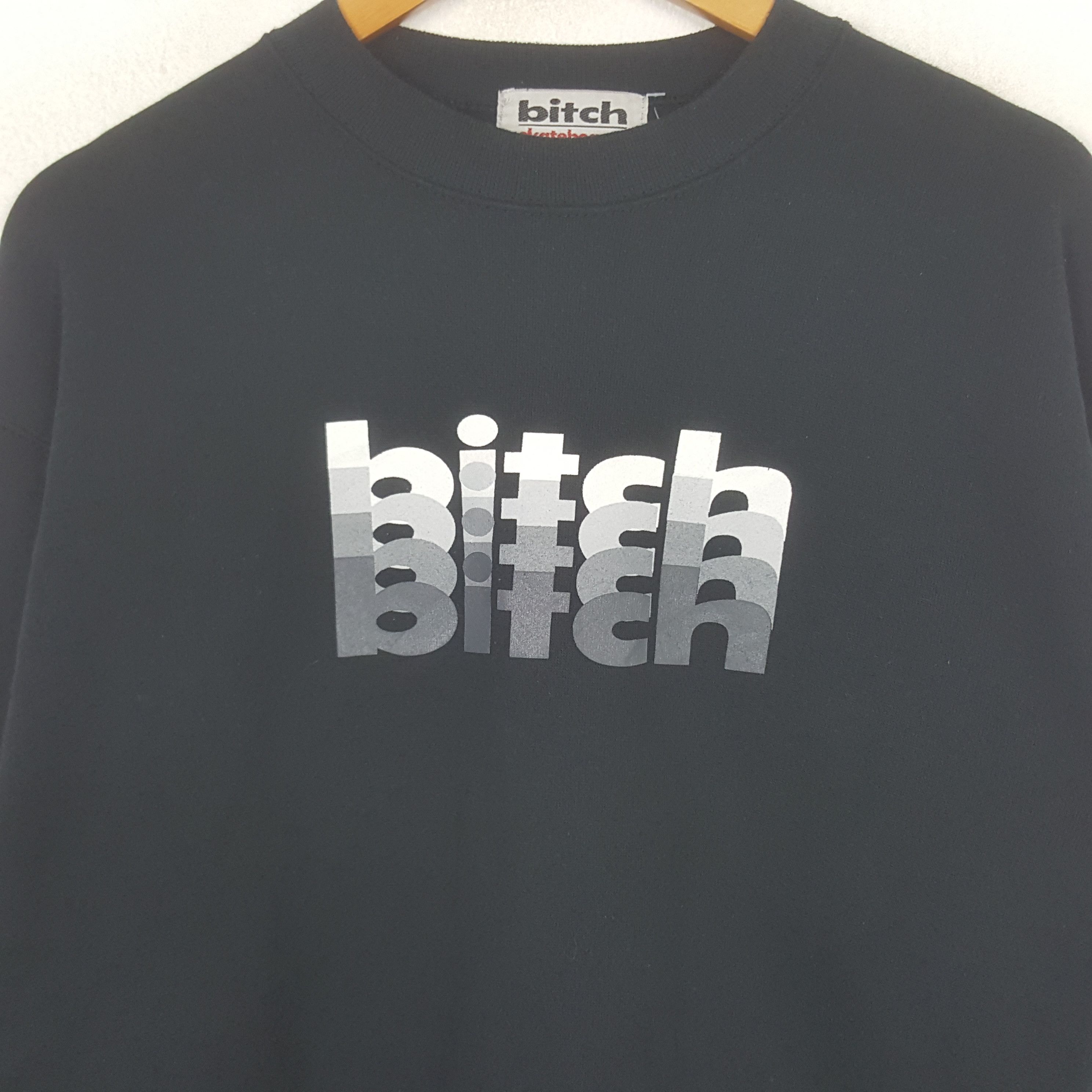 Vintage Vintage Bitch Skateboard Glitch Logo Sweatshirt C298N5 Size US S / EU 44-46 / 1 - 2 Thumbnail