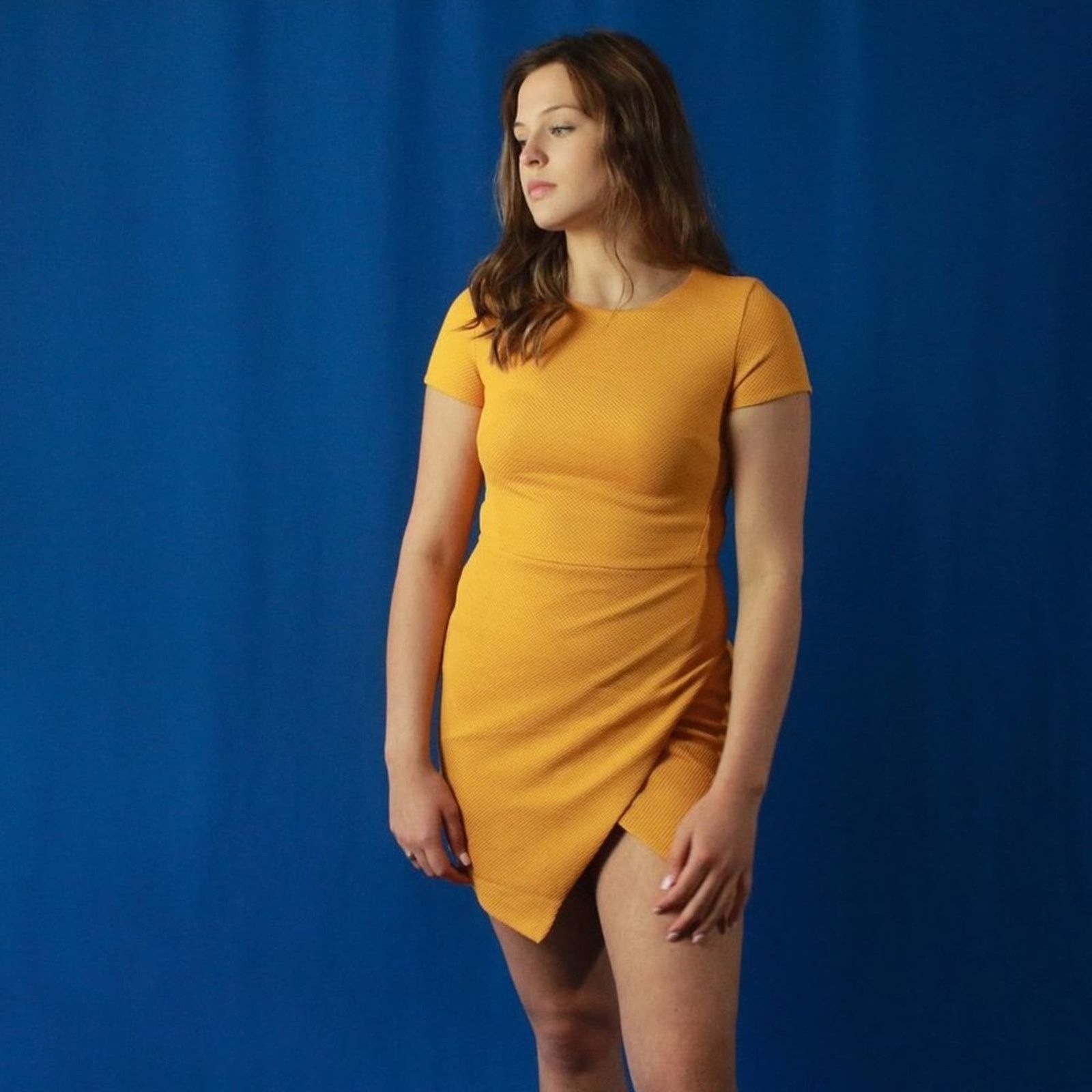 H&M NEW H&M Mustard Yellow Dress - 8 Size M / US 6-8 / IT 42-44 - 2 Thumbnail