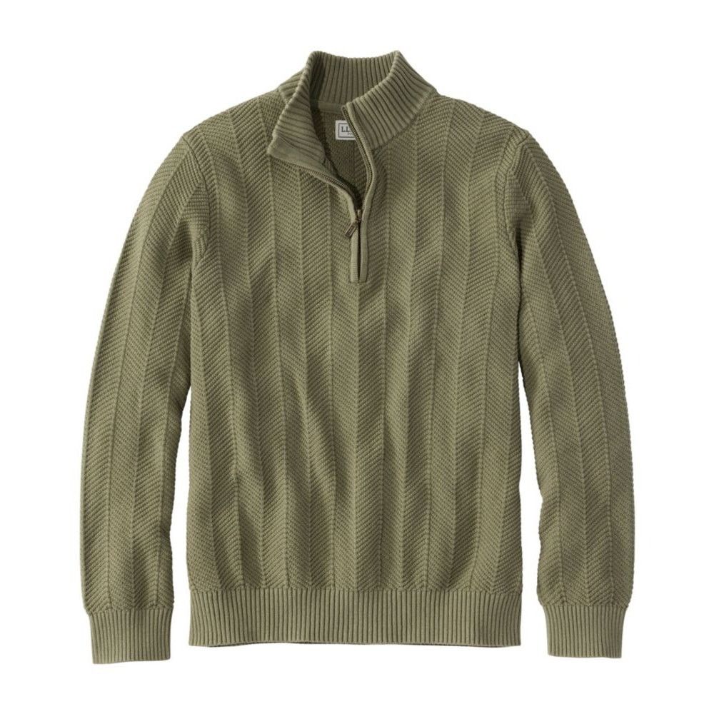 L.L. Bean NWT L.L.Bean Men's Sunwashed Textured Cotton Sweaterl.l. Size US M / EU 48-50 / 2 - 1 Thumbnail