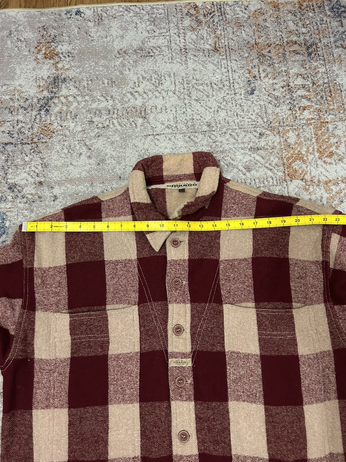 Marithe + Francois Girbaud Vintage Marithe Francois Girbaud Big Pocket Plaid Wool Shirt Size US XL / EU 56 / 4 - 16 Thumbnail