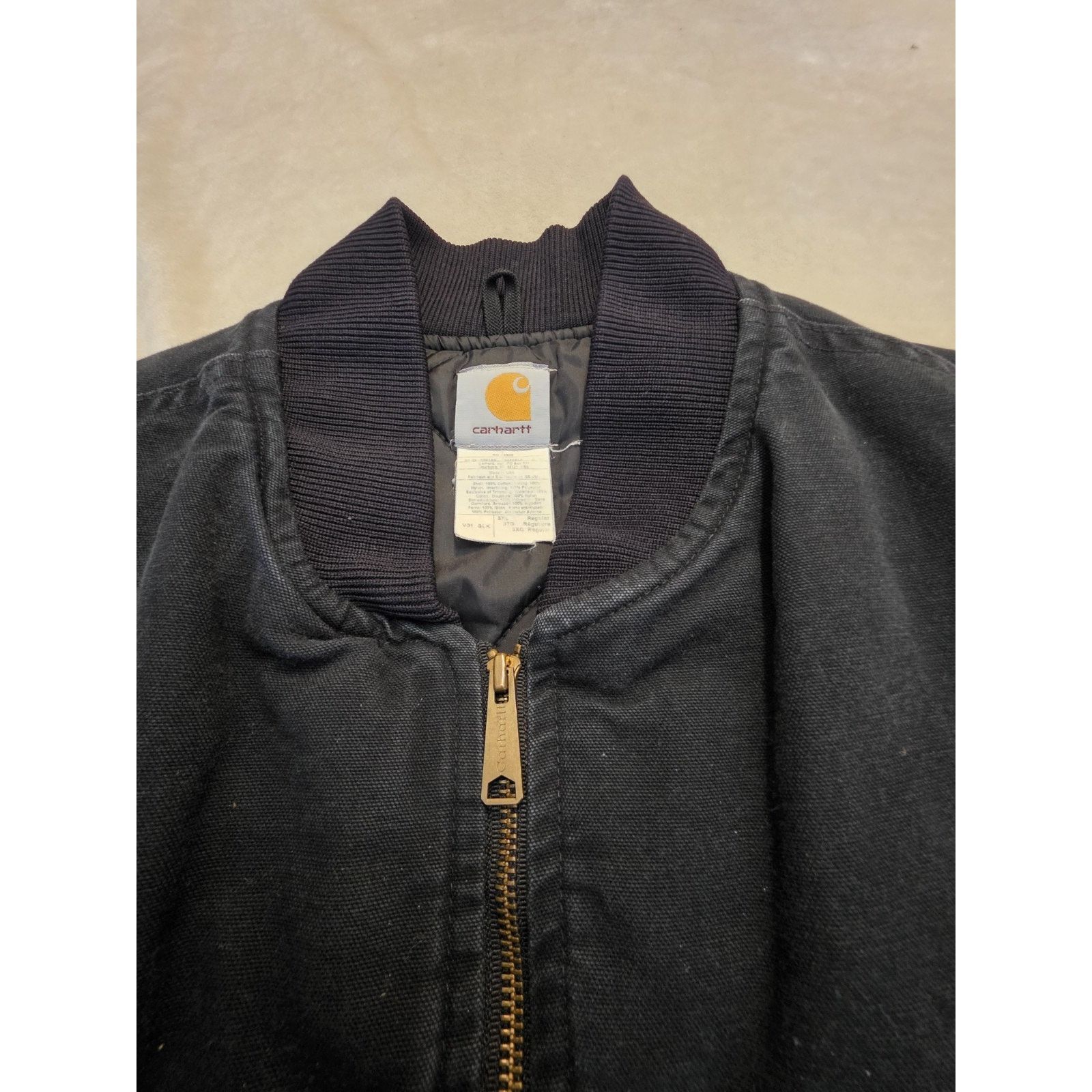 Carhartt Mens Carhartt V01 BLK Quilted Lined Work Vest Black Size 3XL Size US XXL / EU 58 / 5 - 2 Thumbnail