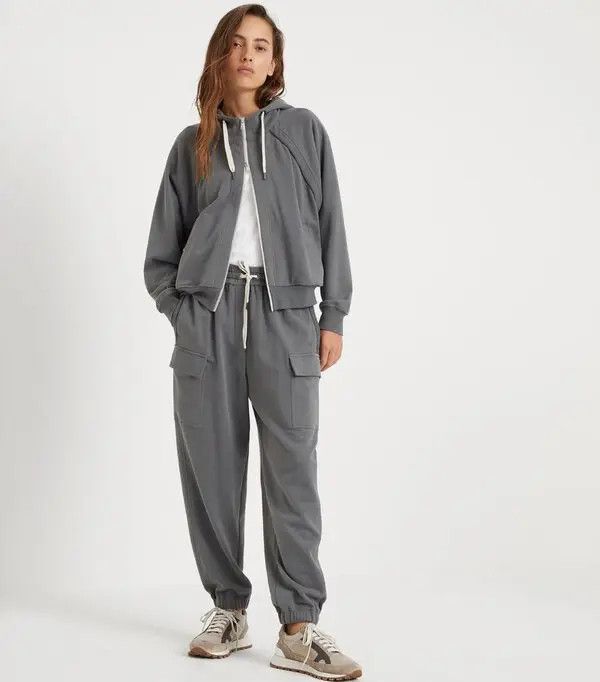 Brunello Cucinelli o1la1rc1a0425 Cardigan Sweatshirt in Grey Size L / US 10 / IT 46 - 3 Thumbnail