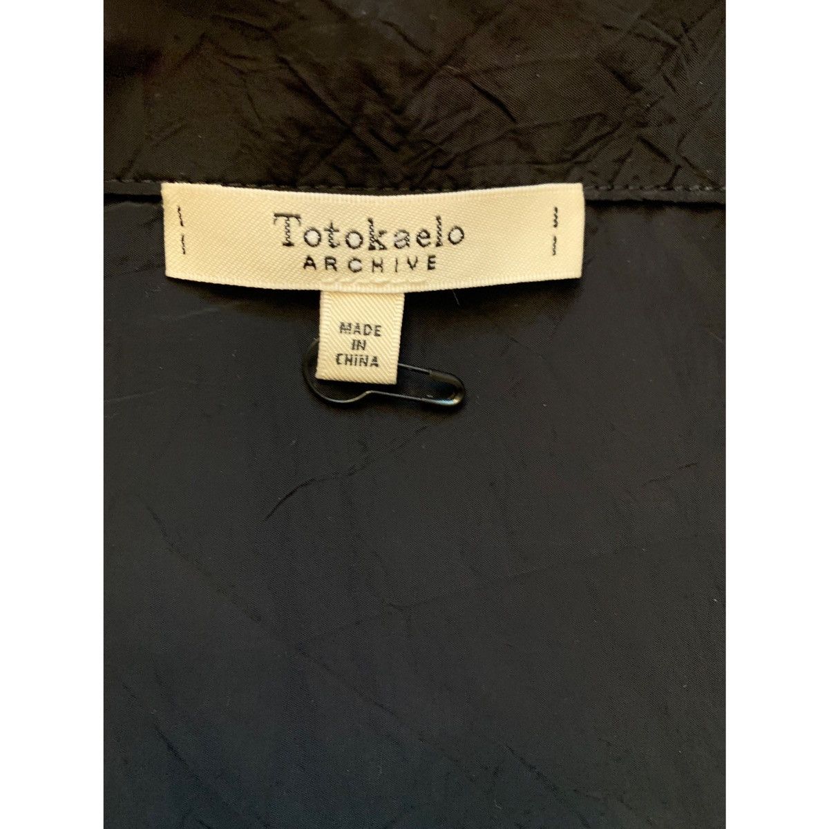 Totokaelo Archive Totokaelo Archive Black Crinkle Japanese Nylon Shirt Size US M / EU 48-50 / 2 - 7 Thumbnail