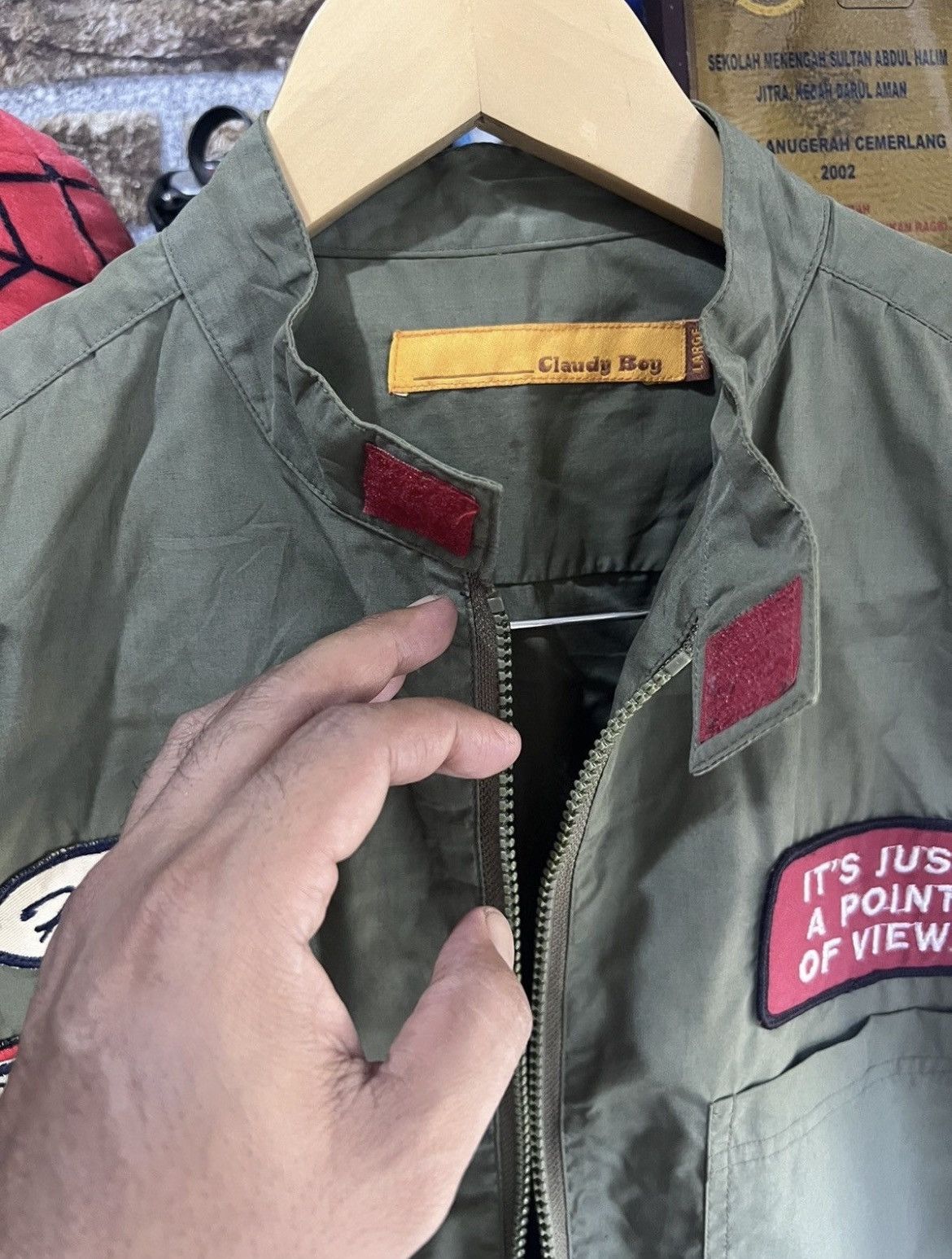 Other 🔥Claudy Boy Patches Zipper Jacket Size US M / EU 48-50 / 2 - 9 Thumbnail