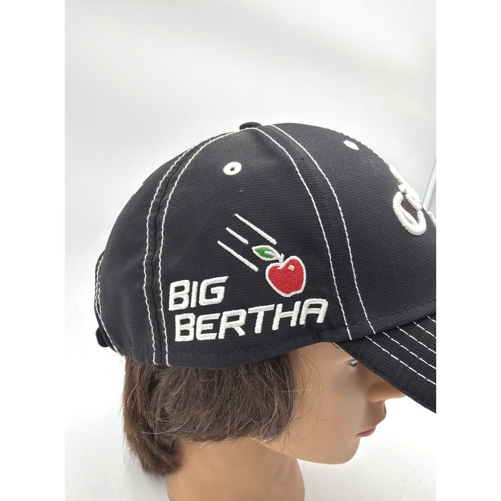 Callaway Callaway Hat Cap Strap Back Black One Size Men Adjustable Breathable Polyester Golf Hat Sports Mens Size ONE SIZE - 3 Thumbnail