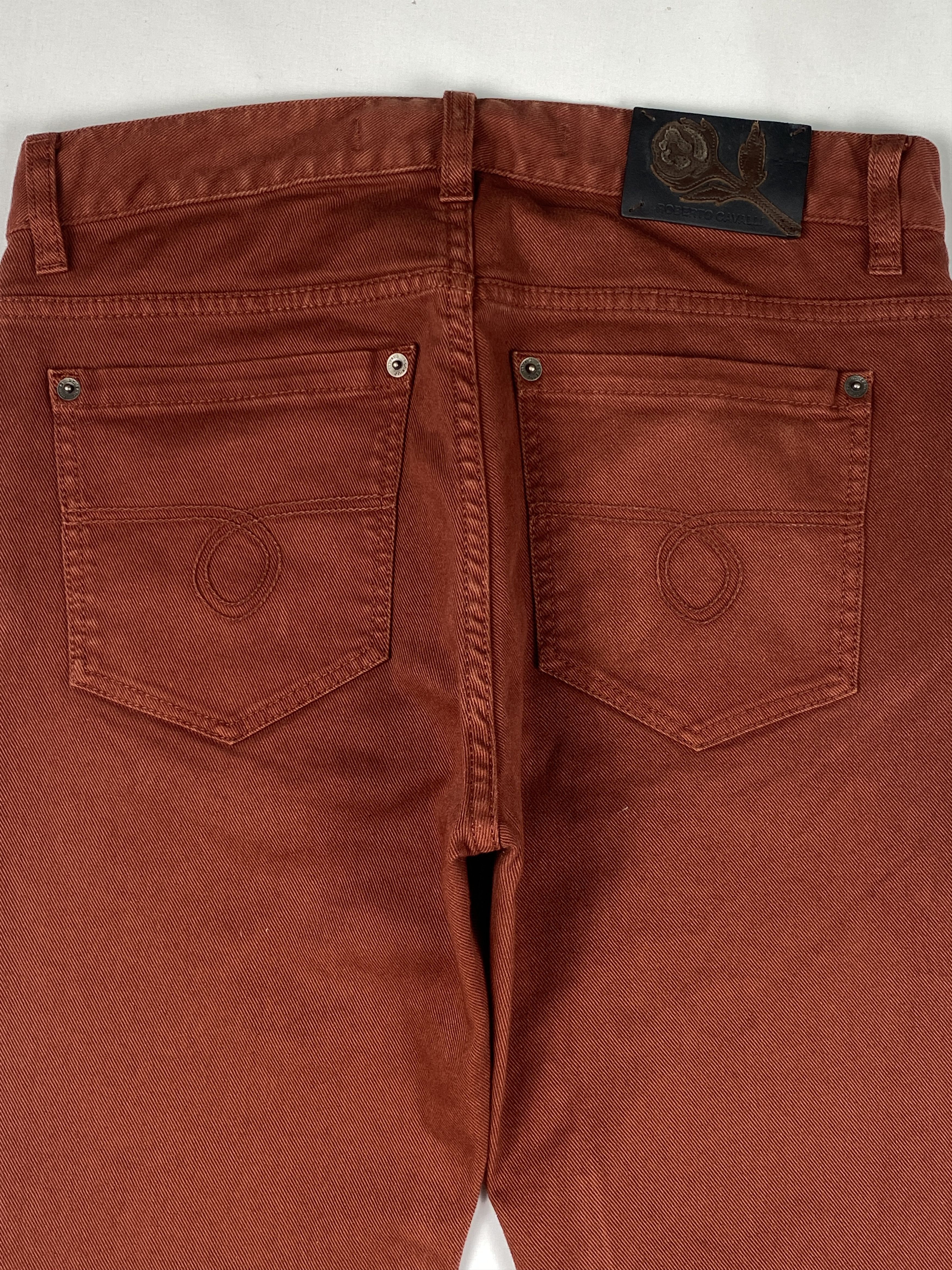 Just Cavalli Beaded Snake Graphic Denim Jeans Size US 30 / EU 46 - 10 Thumbnail