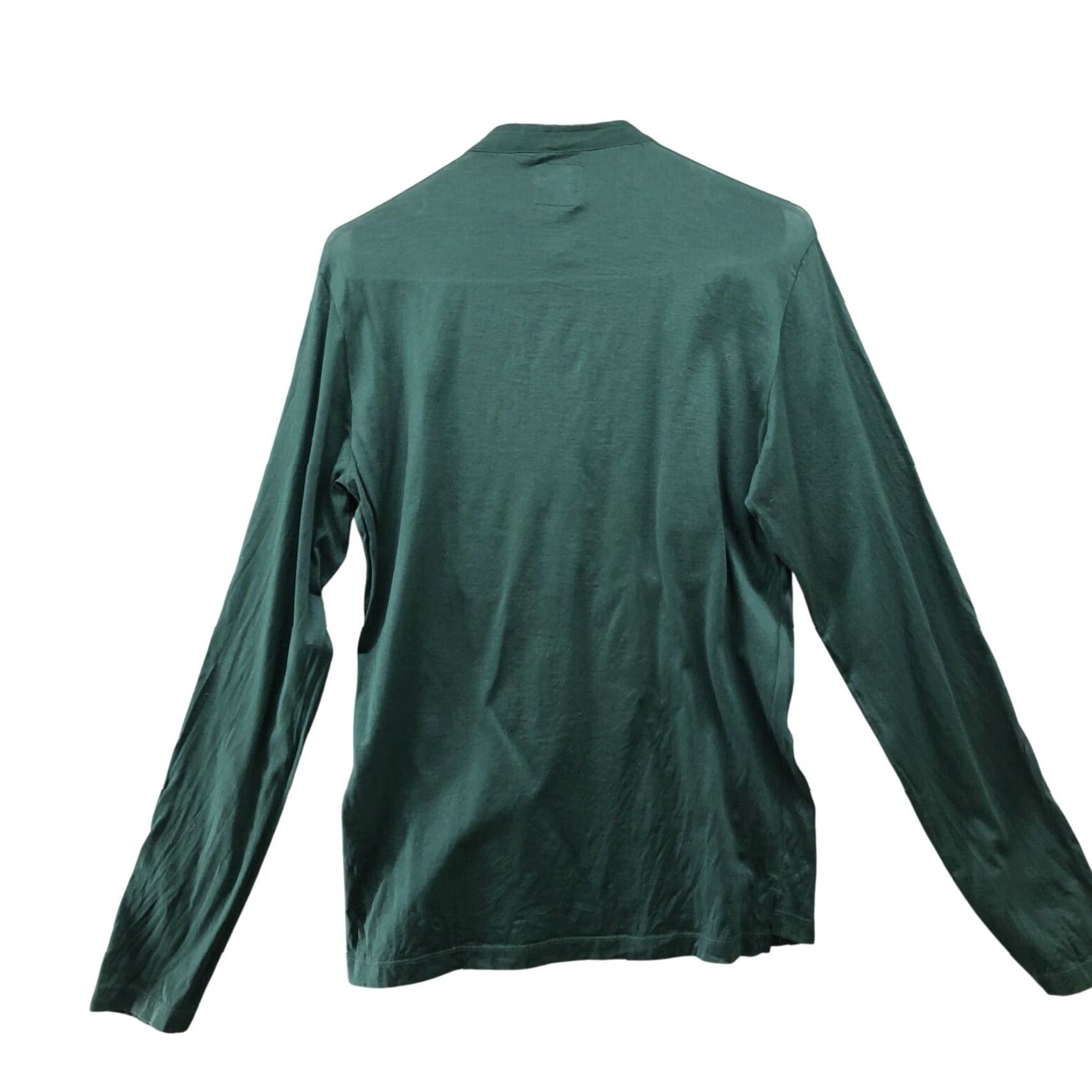 Zara Zara Blouse Womens M Green Long Sleeve Stand Collar Button Lightweight Casual Shirt Size M / US 6-8 / IT 42-44 - 2 Thumbnail