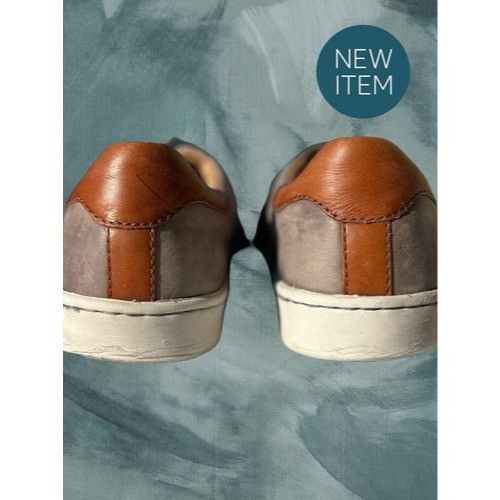 Born Born Mens Handcrafted Leather Sneakers Size 12 Gray/Tan Size US 12 / EU 45 - 10 Thumbnail
