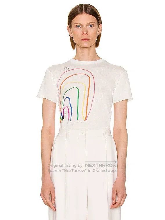 The Row The row Rainbow Organic Cotton Short Sleeve Tee Size XS / US 0-2 / IT 36-38 - 1 Thumbnail