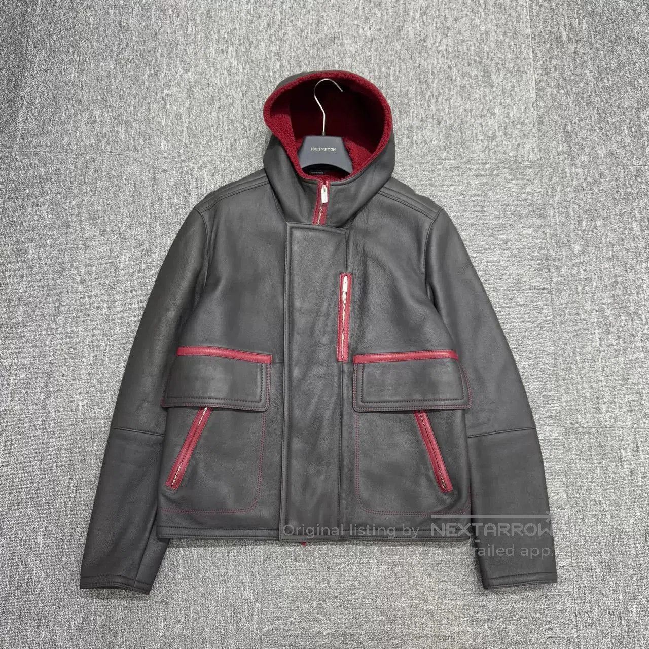 Hermes Hermes Black Red Fur Leather Jacket. Size US S / EU 44-46 / 1 - 1 Thumbnail