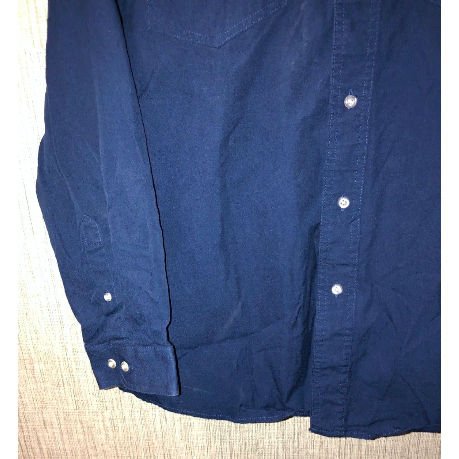 Vintage Wyoming Traders Mens Long Sleeve Button-Front Shirt XL Blue Casual Western Fashion Size US XL / EU 56 / 4 - 3 Thumbnail