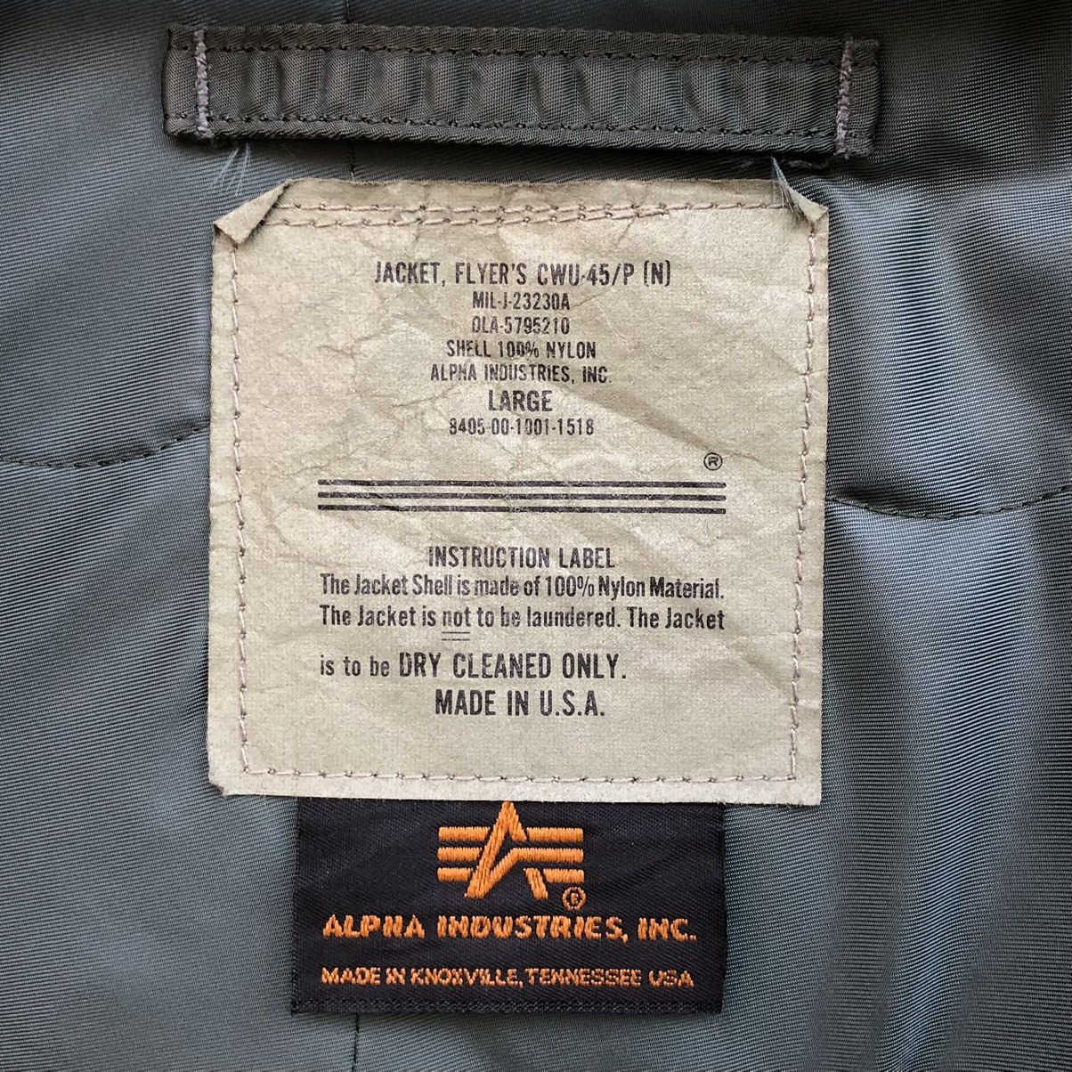 Alpha Industries Vintage Alpha Industries Flyer’s CWU-45P Ma-1 Bomber Jacket Size US L / EU 52-54 / 3 - 19 Thumbnail