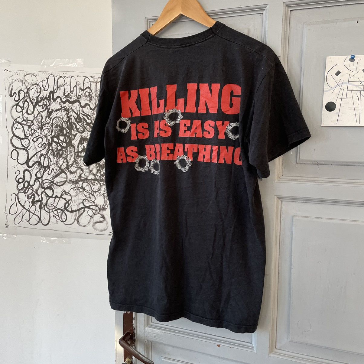 Vintage Vintage 90’s Rambo Unearth Sylvester Stallone Movie Tee Size US M / EU 48-50 / 2 - 6 Thumbnail