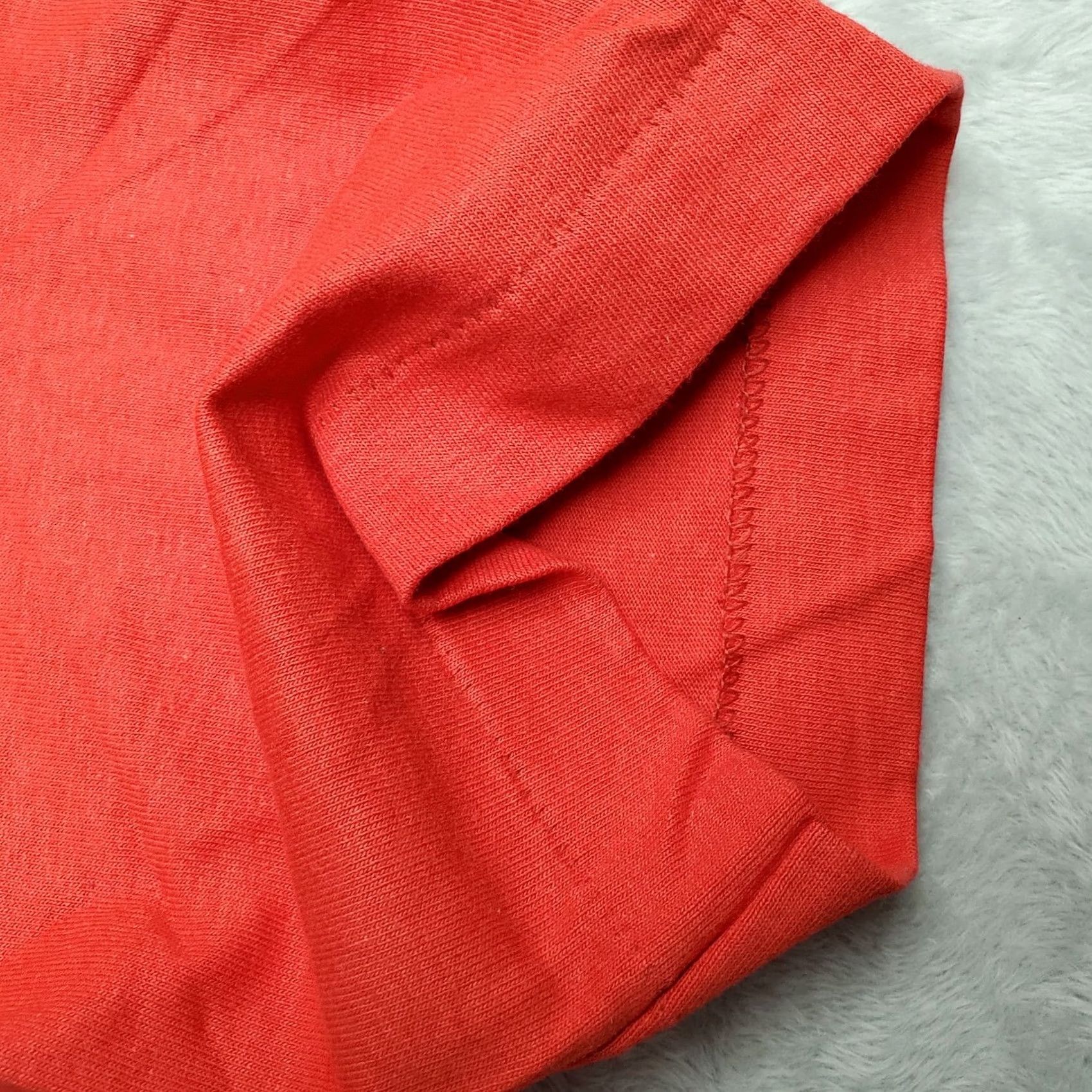 Fruit Of The Loom VINTAGE Fruit of the Loom T Shirt Mens L Red USA Single Stitch Crew Neck Solid Cotton Jersey Size US L / EU 52-54 / 3 - 4 Thumbnail