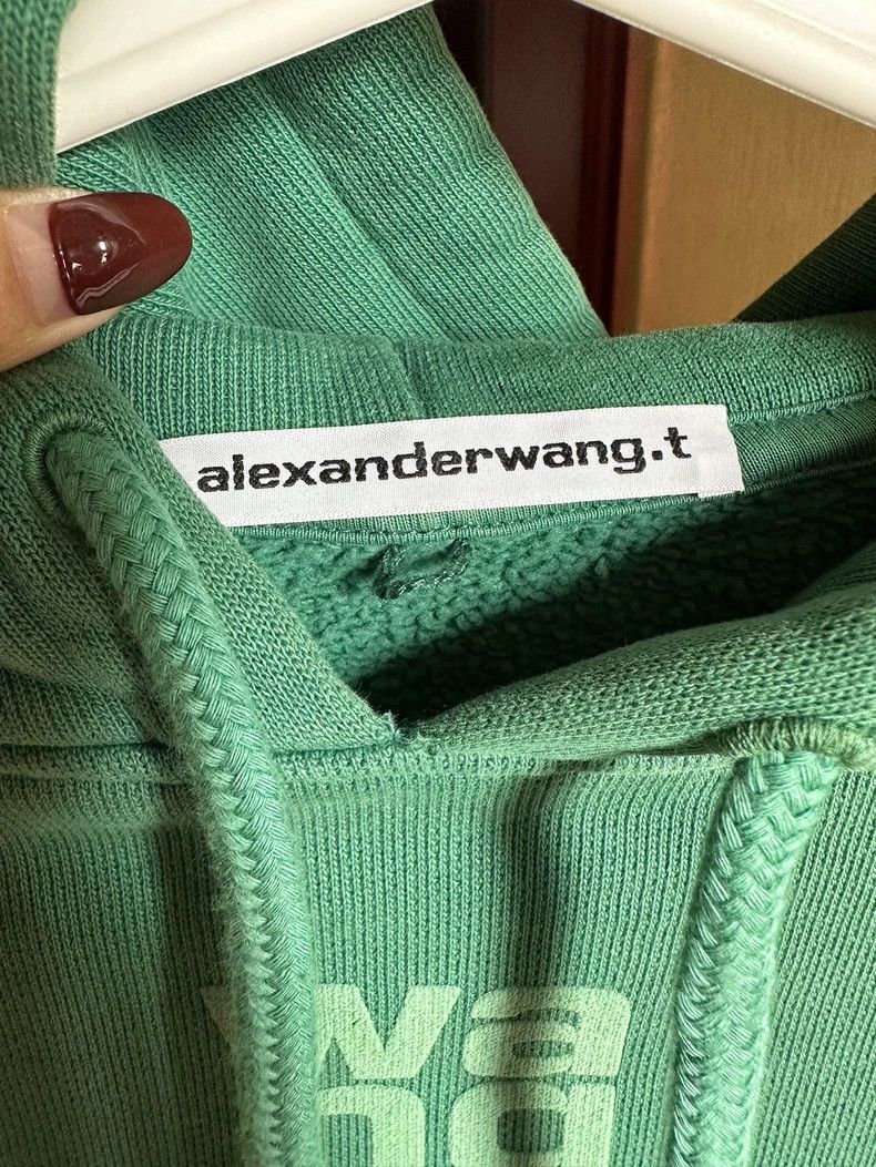 Alexander Wang Alexander Wang Green Hoodie Sweatshirt- Size S / US 4 / IT 40 - 3 Thumbnail