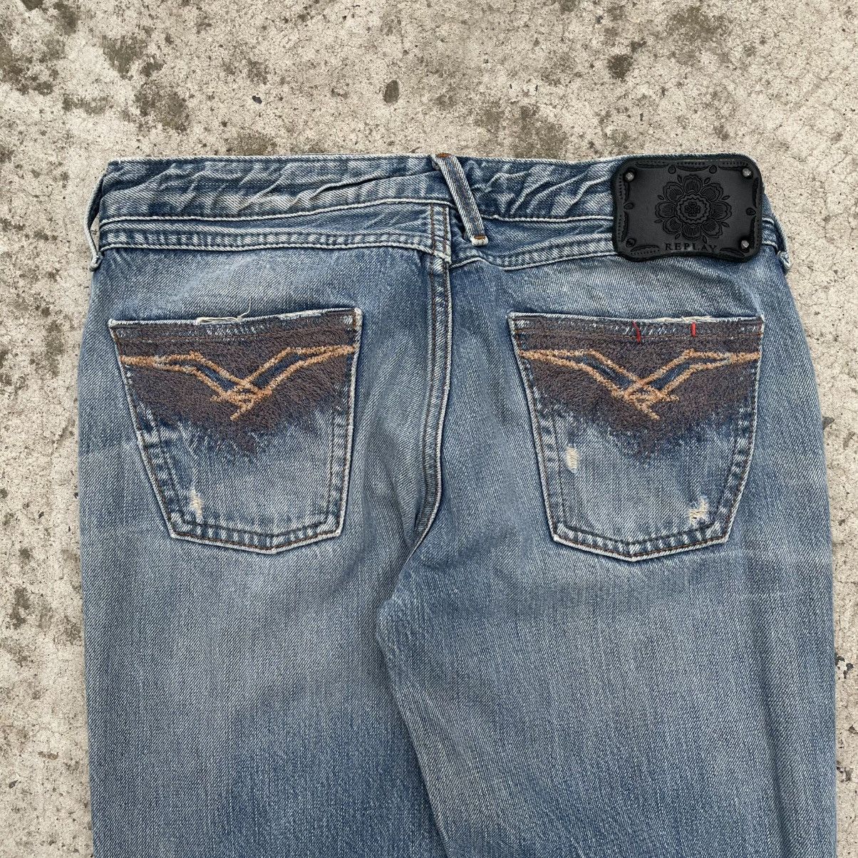 Replay Vintage Women’s Replay Jeans Size W29xL32 Straight Y2K 00s Size 29" - 12 Thumbnail
