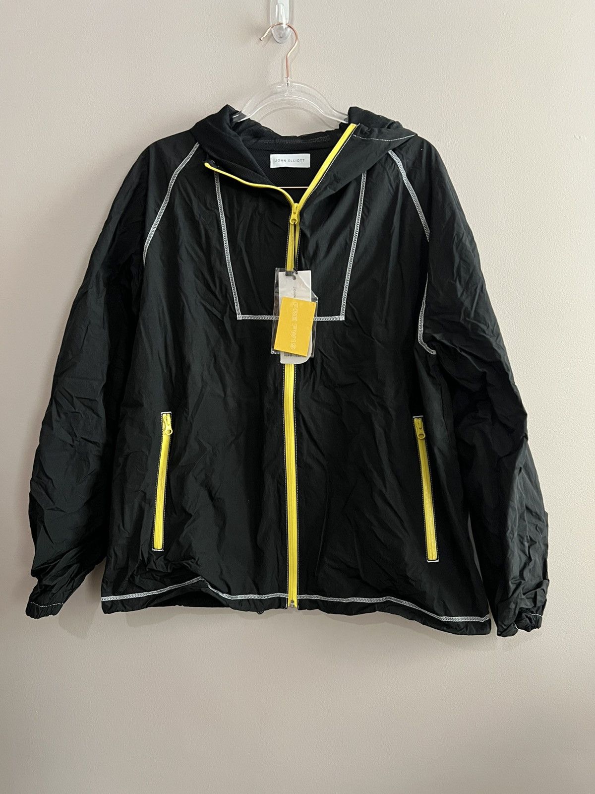 John Elliott John Elliott high shrunk nylon nylon full zip jacket Size US L / EU 52-54 / 3 - 4 Thumbnail