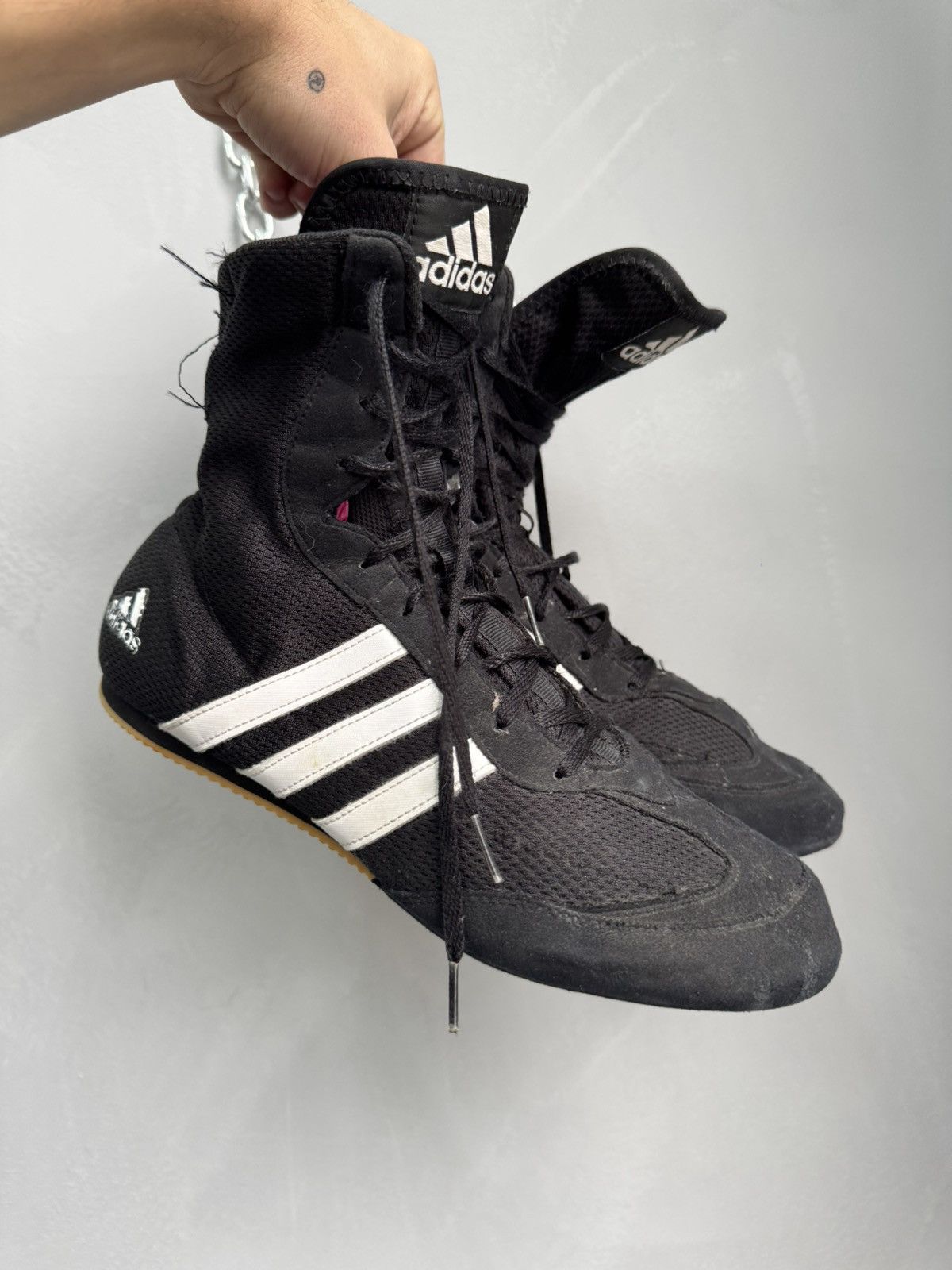 Adidas Adidas Y-3 style boxing moto fashion boots shoes y2k Size US 11.5 / EU 44-45 - 10 Thumbnail
