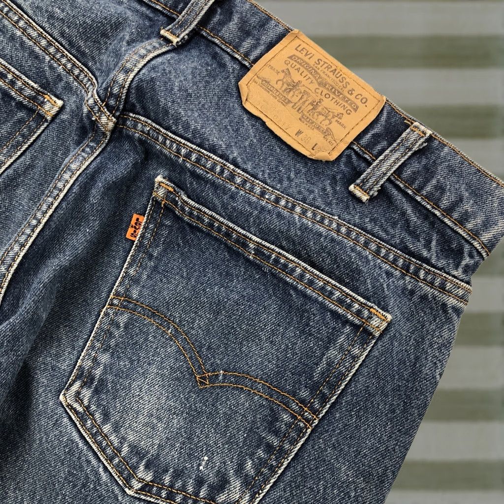 Levi's Levi’s Jeans 550 Orange Tab Medium Wash Denim Relaxed Fit 37 x 30.5 Mens Vintage Blue Cotton 5-Pocket Comfort Modern Classic Size US 37 - 1 Thumbnail