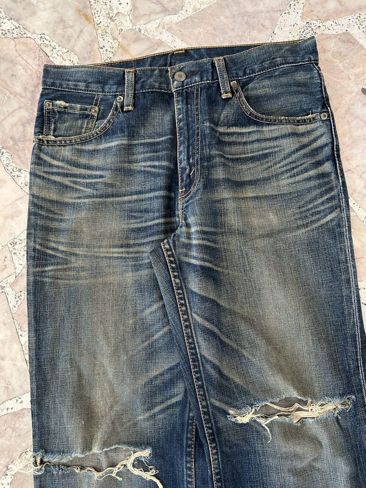 Levi's Levis 702 Ripped Denim Size US 31 - 4 Thumbnail