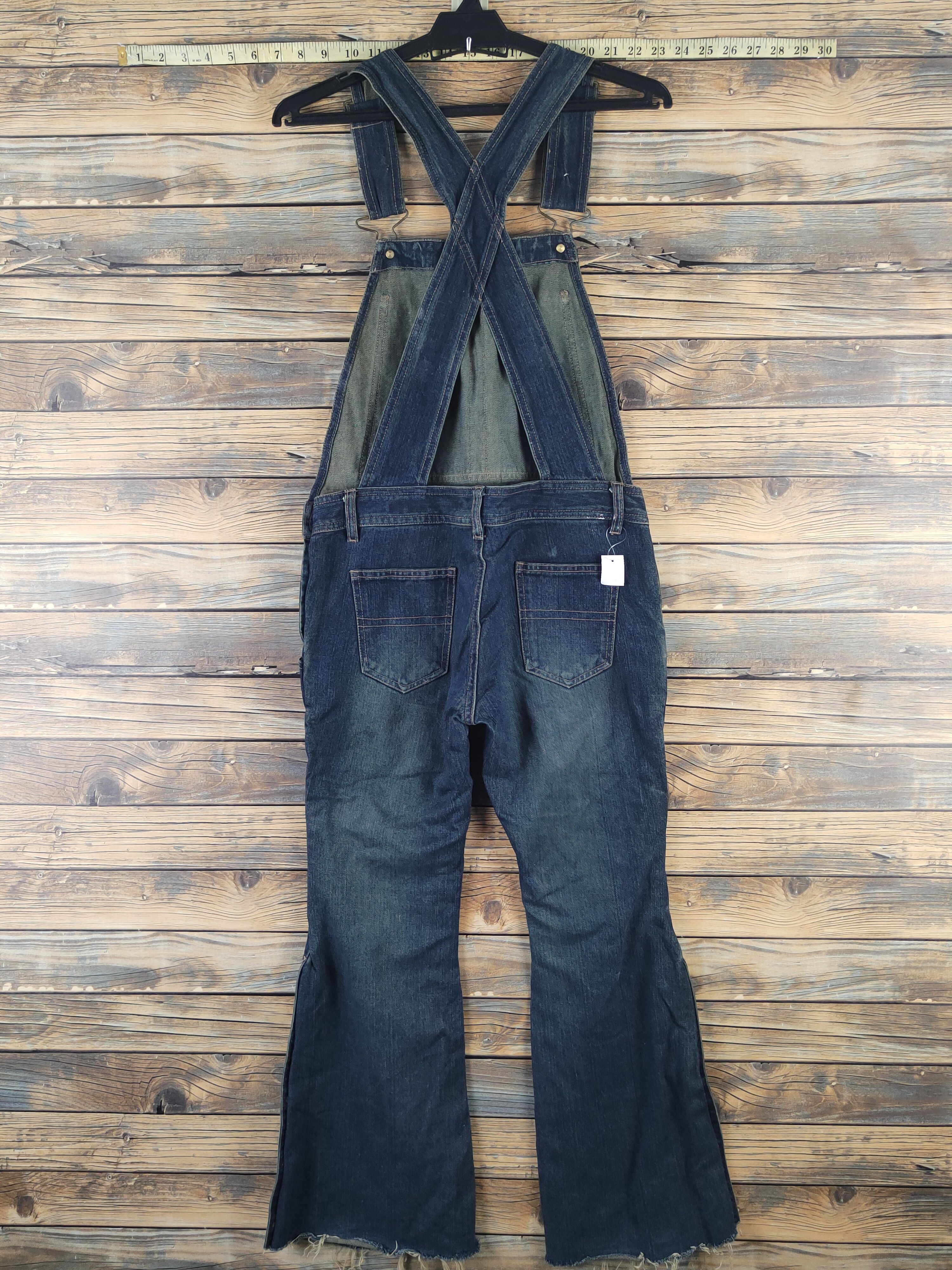Japanese Brand DL Fazbee Dark Blue Denim Jumpsuits #1086 Size 30" / US 8 / IT 44 - 10 Thumbnail