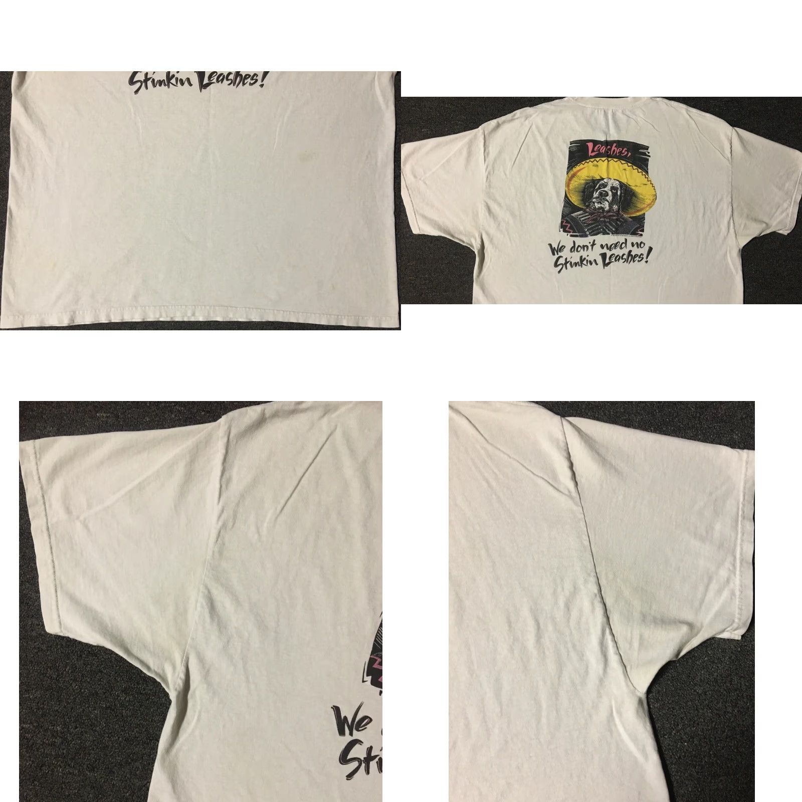 Vintage Vtg Big Dogs We Dont Need Leashes Faded Distress Shirt XXL Funny Animal Grunge Size US XXL / EU 58 / 5 - 9 Thumbnail