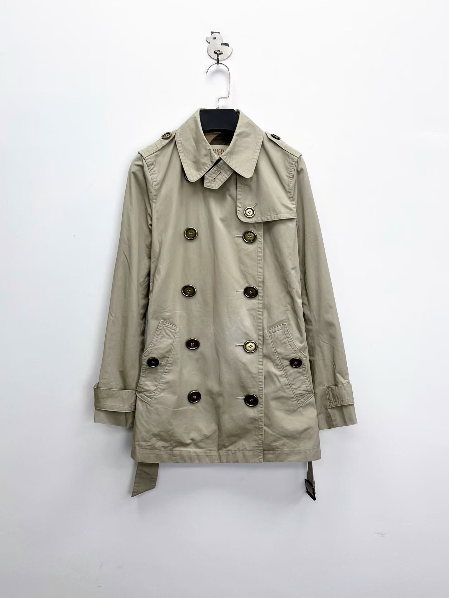 Burberry Burberry Double-Breasted Belted Trench Coat Size XXS / US 00 / IT 34 - 1 Thumbnail
