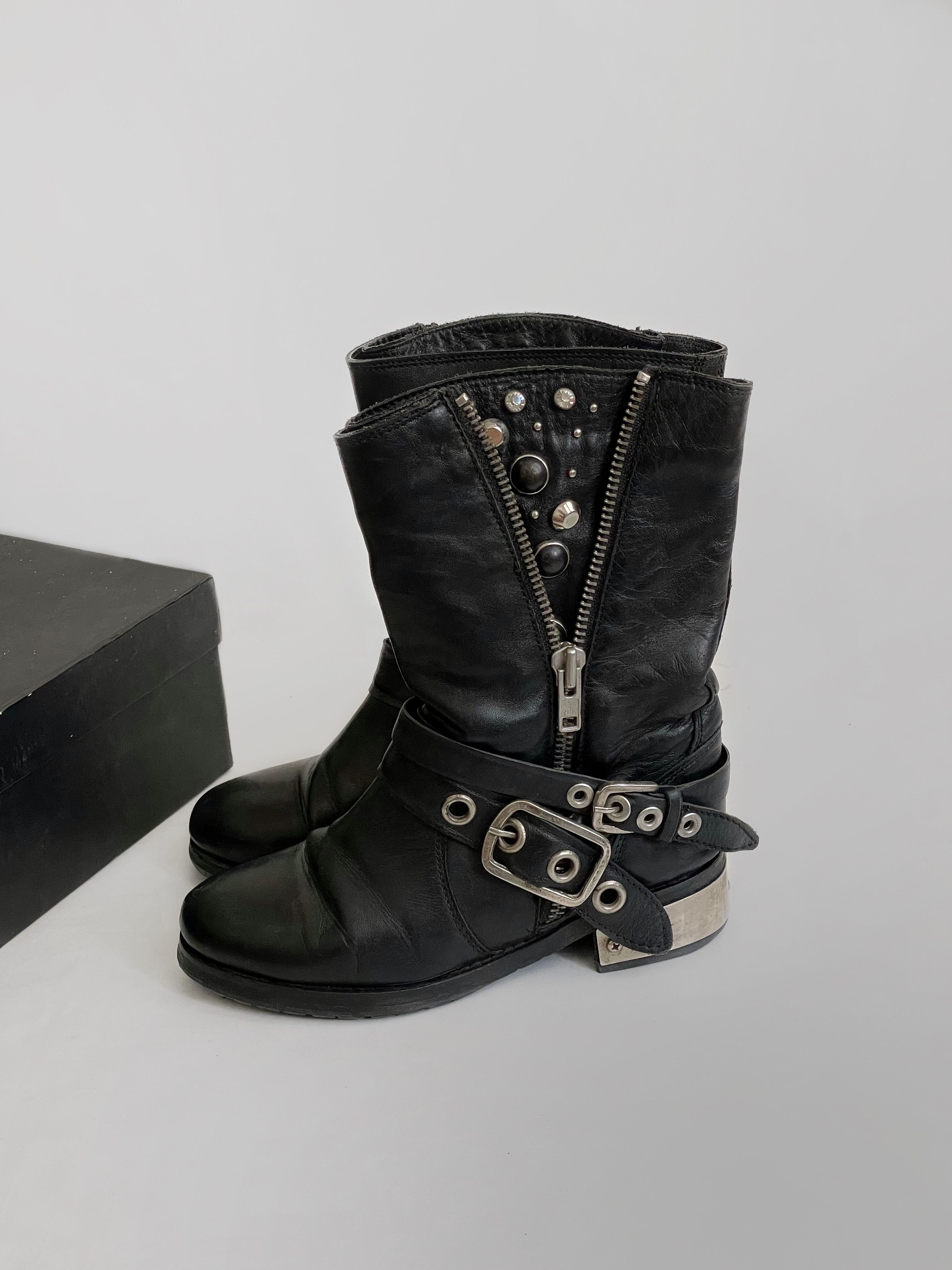 Vintage Mario Muzi Avant-garde boots Size US 6.5 / IT 36.5 - 2 Thumbnail