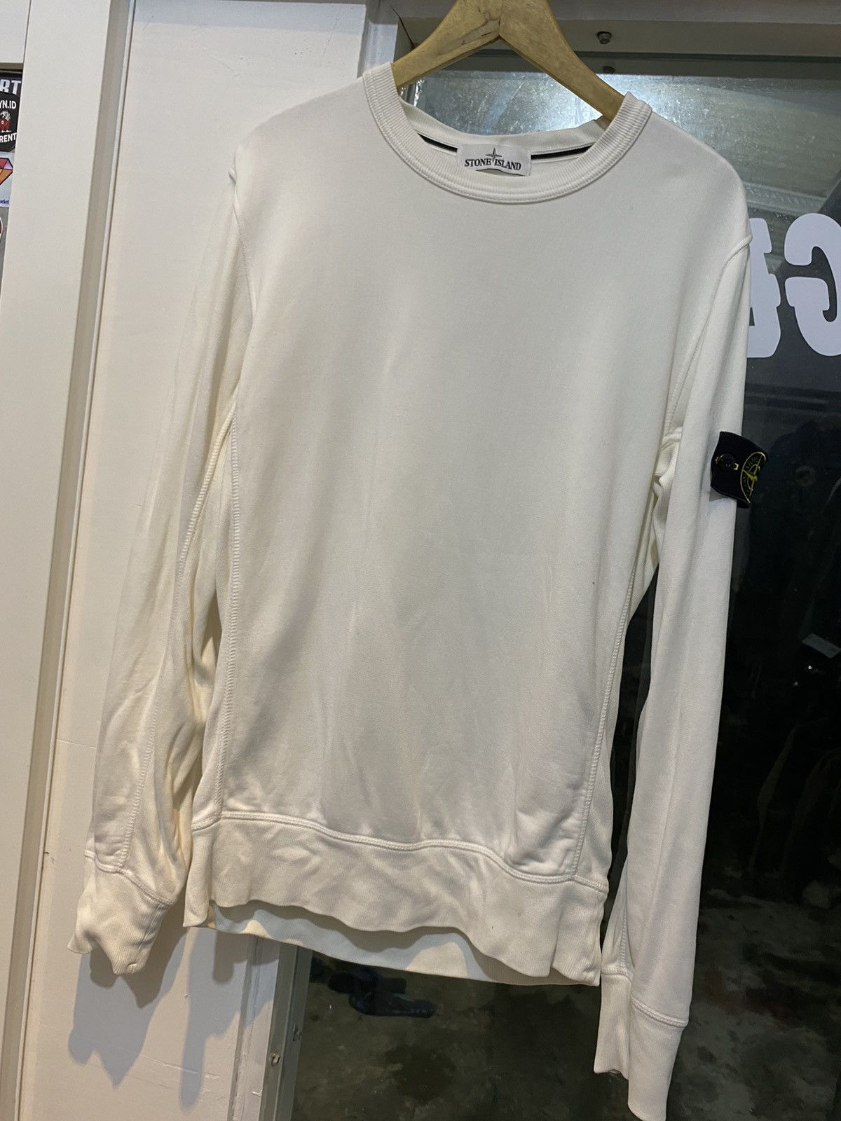 Stone Island Sweatershirt stone island white hoodie Size US M / EU 48-50 / 2 - 2 Thumbnail