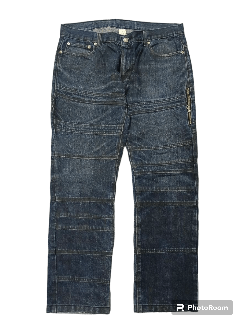 image of Avant Garde x Distressed Denim Sick Neil Barret Hagi Denim Pants in Blue Distressed, Men's (Size 32