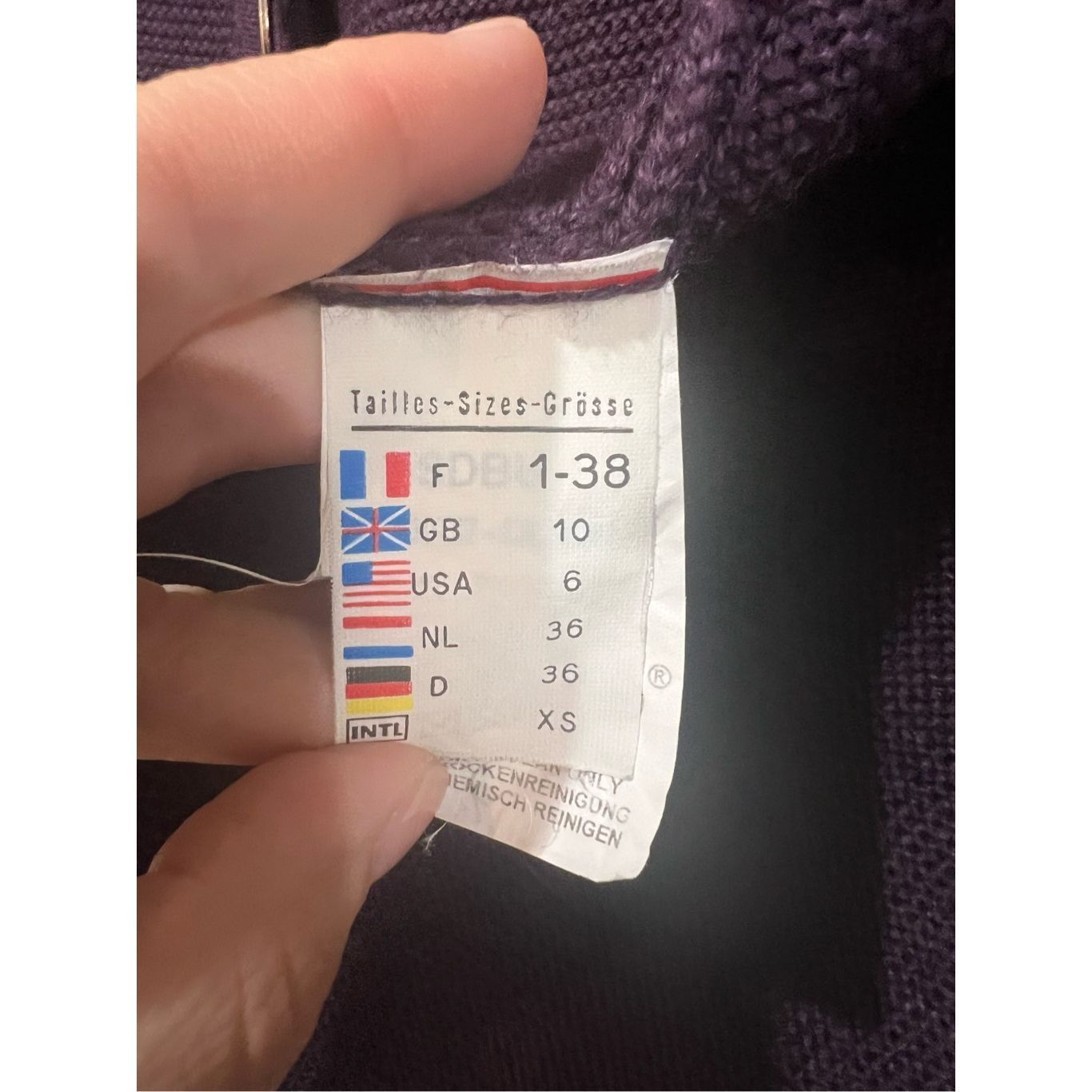 Saint James Saint James Plum Grape Sweater Cardigan Knit Wool blend Butt Size M / US 6-8 / IT 42-44 - 4 Thumbnail