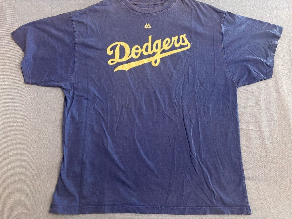 Majestic Men's Majestic Dodgers T-Shirt XL Blue Size US XL / EU 56 / 4 - 1 Thumbnail